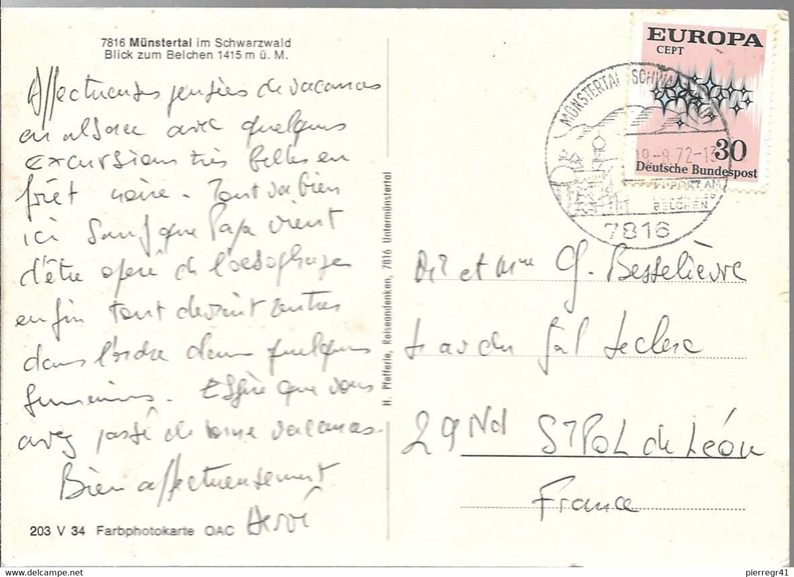 CPA-1965-ALLEMAGNE-MUENSTERTAL VUE GENERALE-TBE - Muenstertal