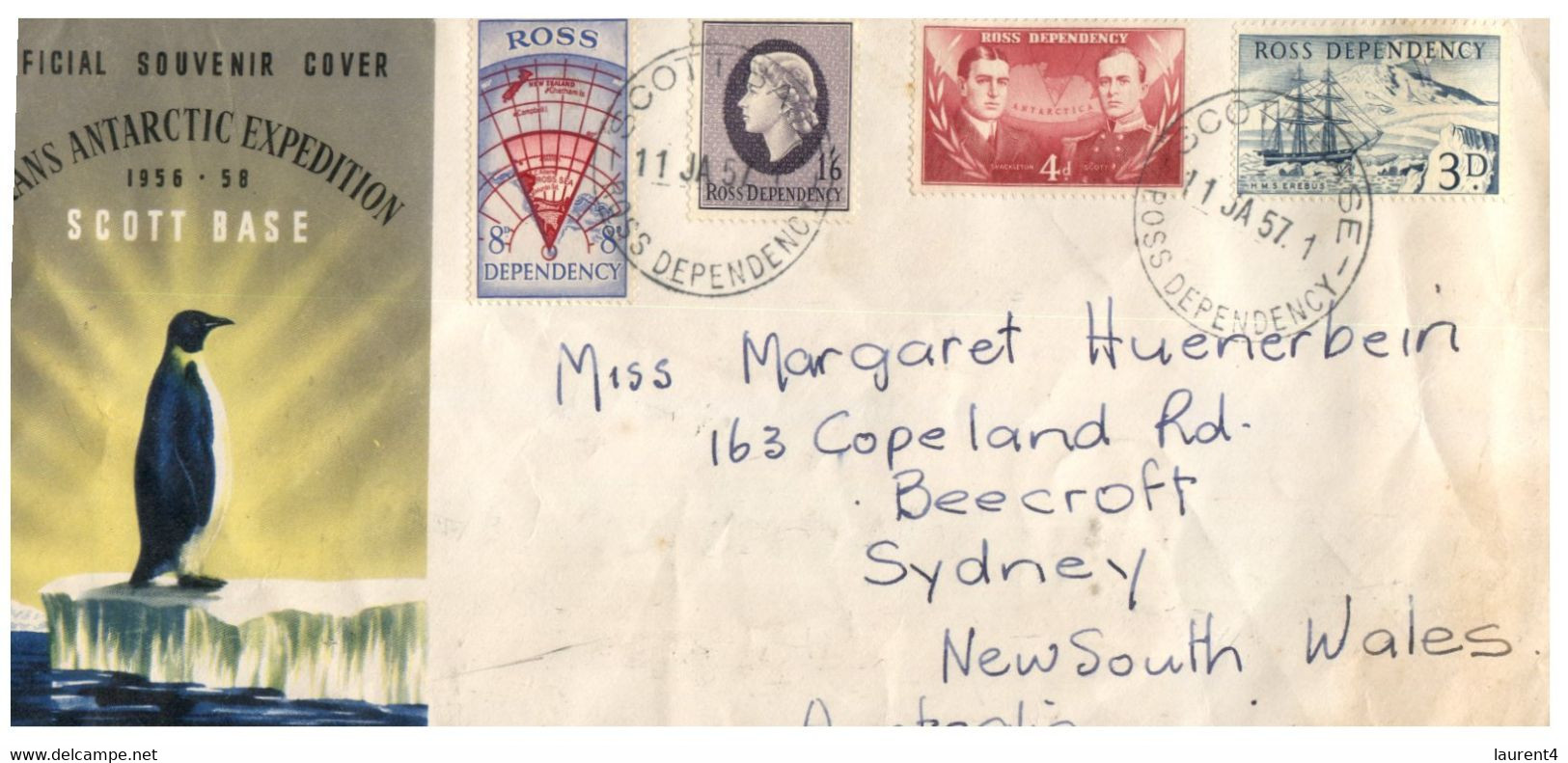 (HH 12) New Zealand / Ross Dependency - Trans Antarctic Expedition 1956 - 1958 (posted To Australia In 1957) - Otros & Sin Clasificación