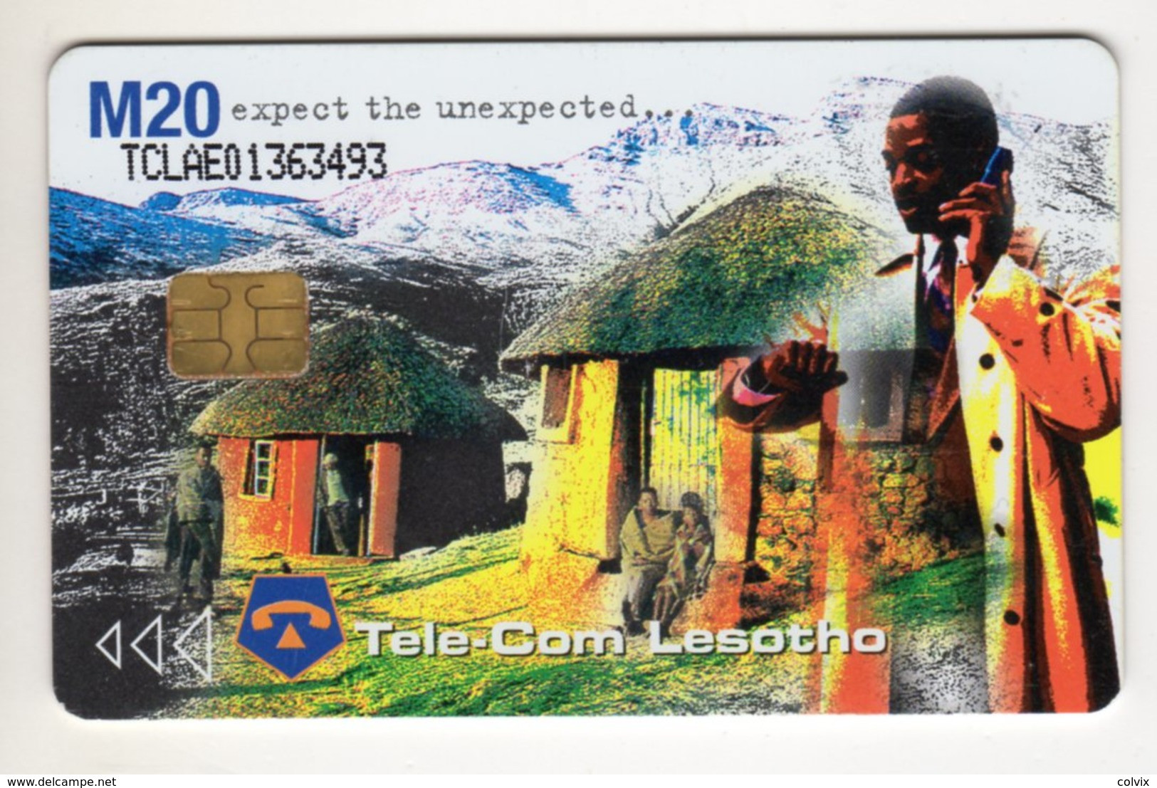 LESOTHO REF MV CARDS LES-09 M20 AIDS 5 - Lesotho