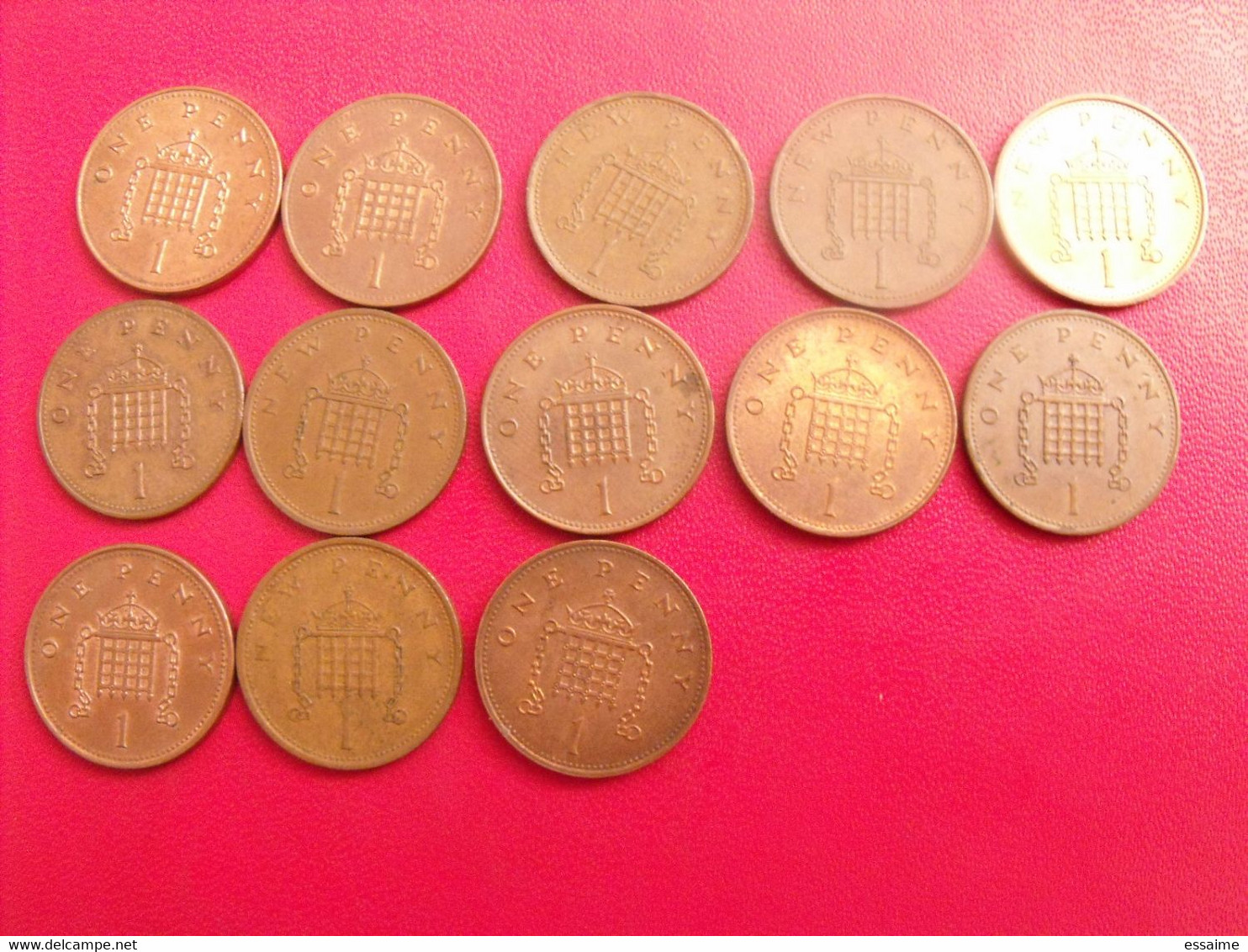 Grande-Bretagne. Royaume-uni. Lot De 13 Pièces De  1 Penny - 1 Penny & 1 New Penny