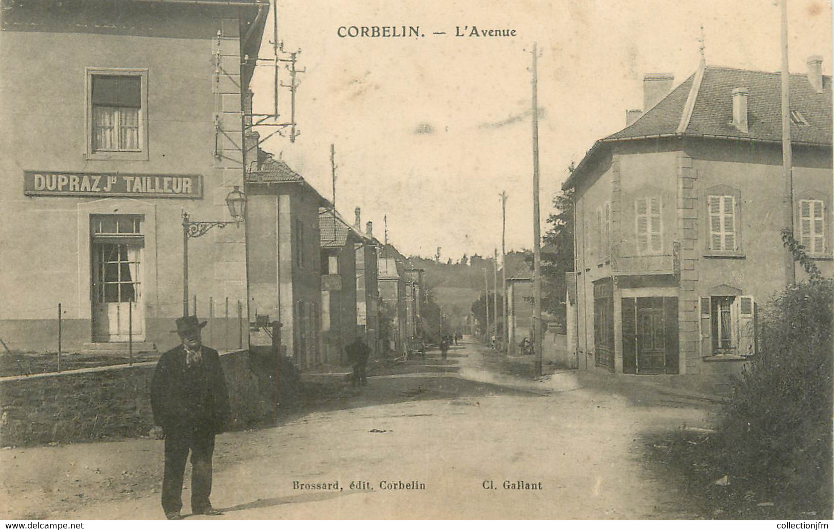 CPA FRANCE 38 " Corbelin, L'Avenue" - Corbelin