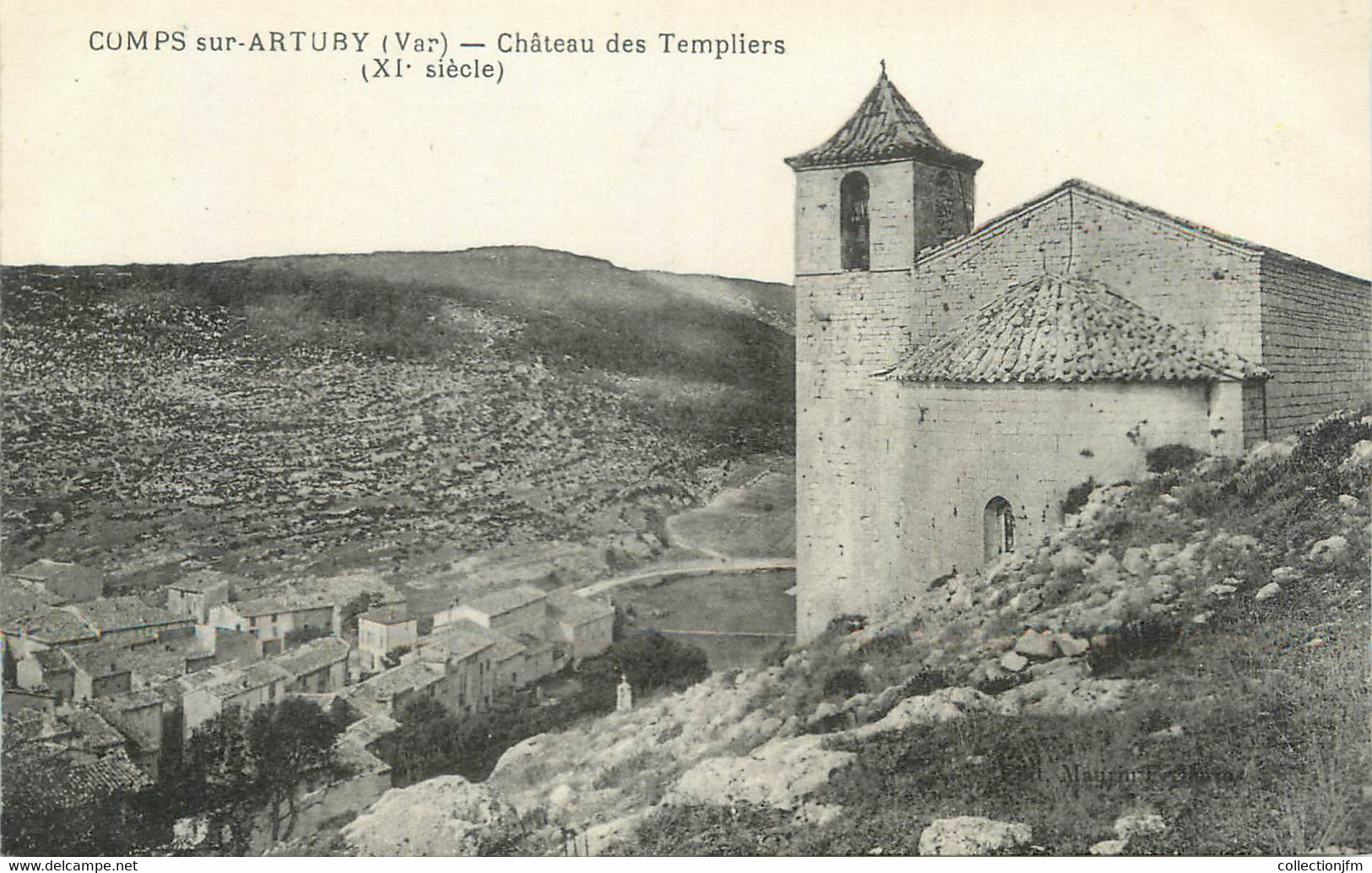 CPA FRANCE 83 " Comps Sur Artuby, Château Des Templiers" / TEMPLIERS - Comps-sur-Artuby