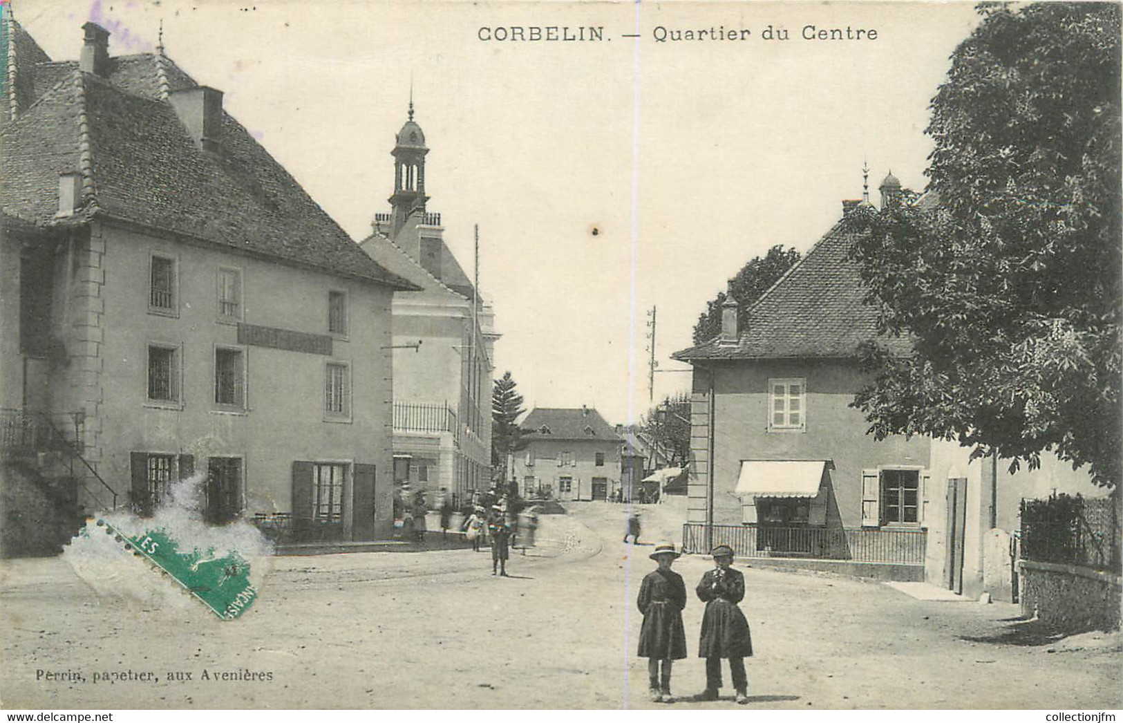 CPA FRANCE 38 " Corbelin, Quartier Du Centre" - Corbelin