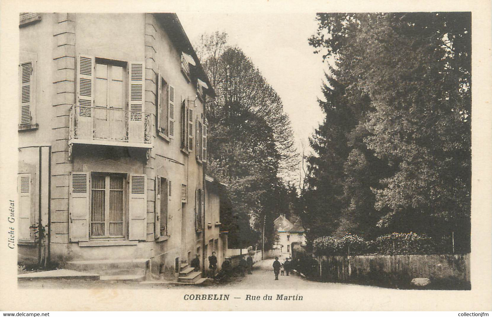 CPA FRANCE 38 " Corbelin, Rue Du Martin" - Corbelin