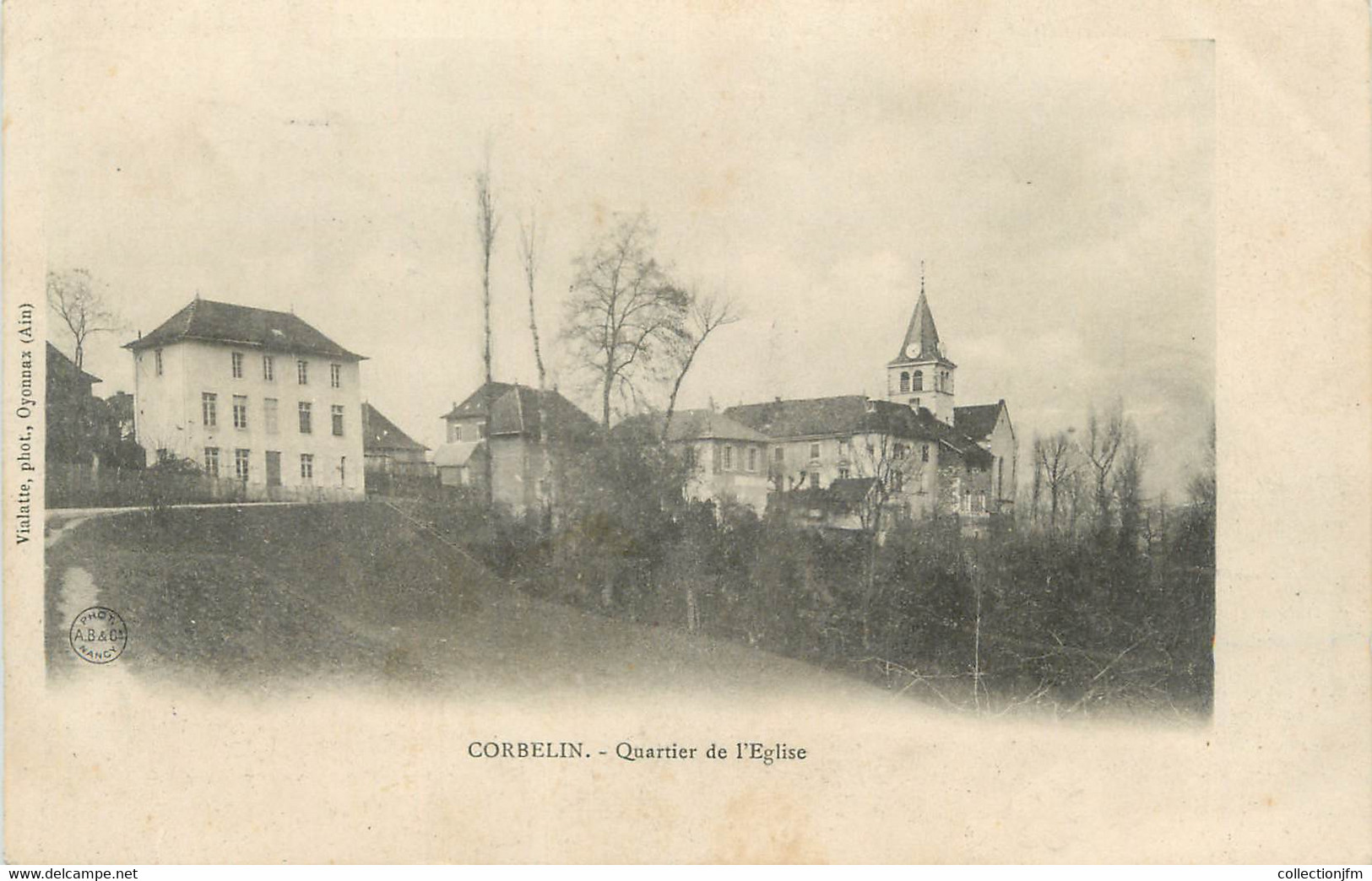 CPA FRANCE 38 " Corbelin, Quartier De L'église" - Corbelin