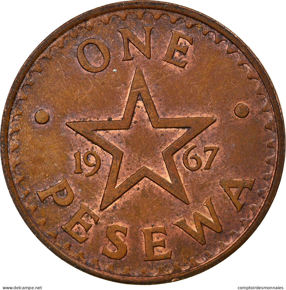 Monnaie, Ghana, Pesewa, 1967, TTB, Bronze, KM:13 - Ghana