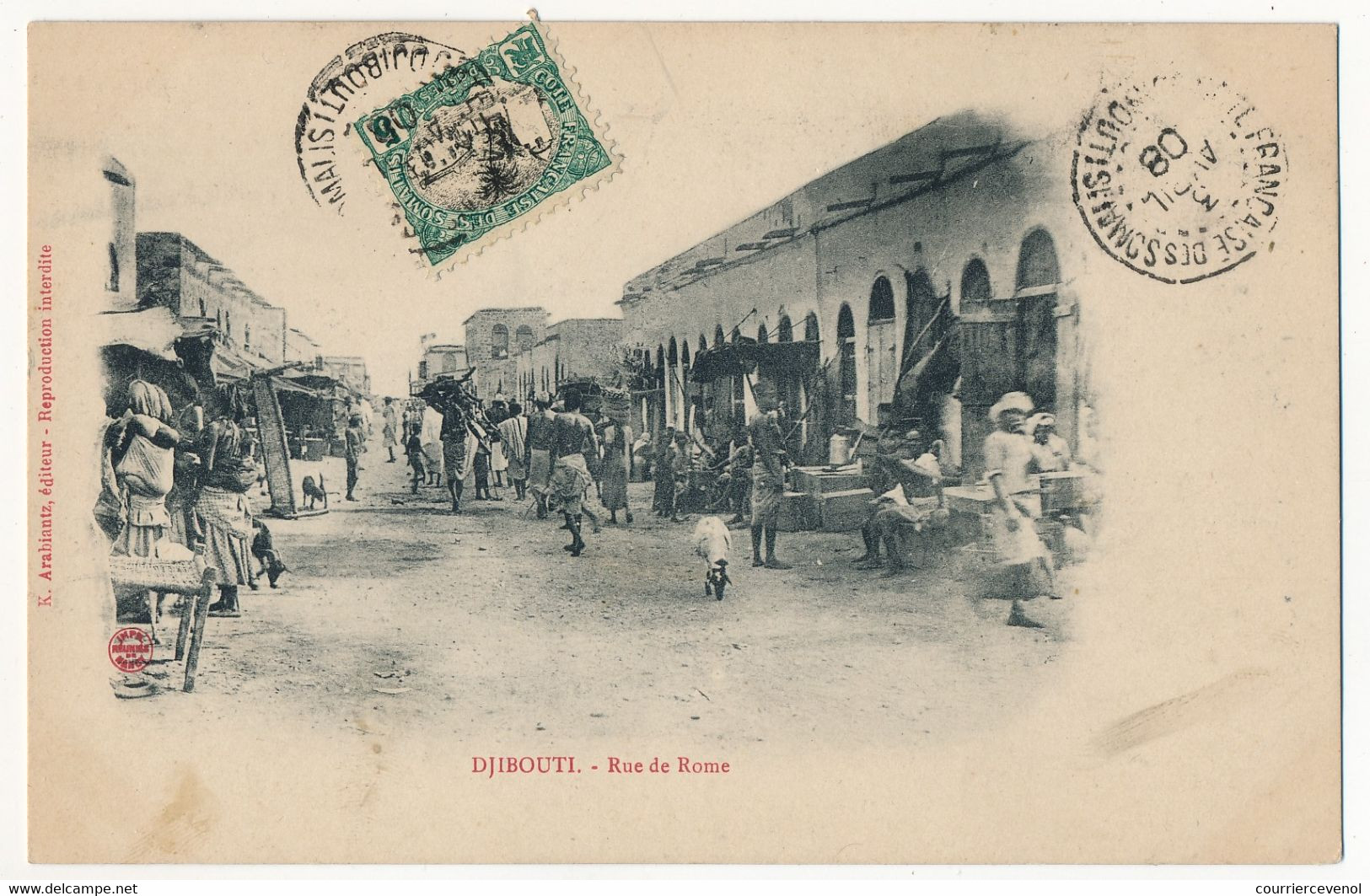 CPA - DJIBOUTI - Rue De Rome - Djibouti