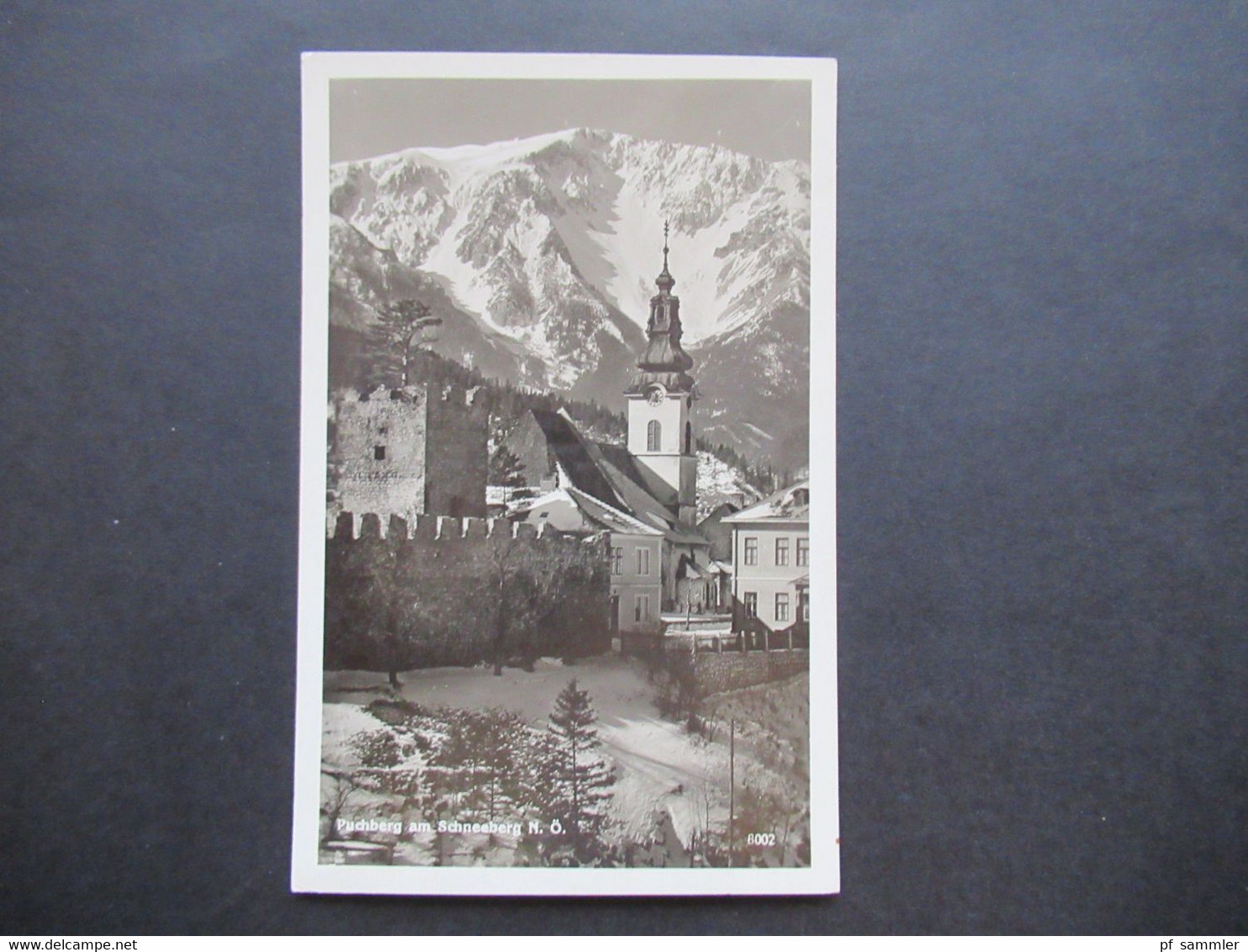 Ostmark 1938 Echtfoto AK Puchberg Am Schneeberg Nr. 646 Mit SST Braunau Am Inn 20. April Des Führers Geburtstag - Lettres & Documents