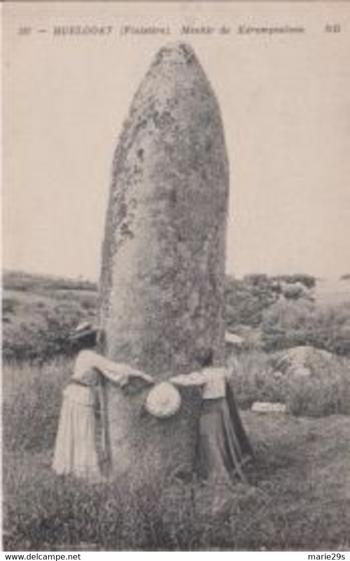 29 HUELGOAT Menhir De Kérampeulven - Animée - Huelgoat