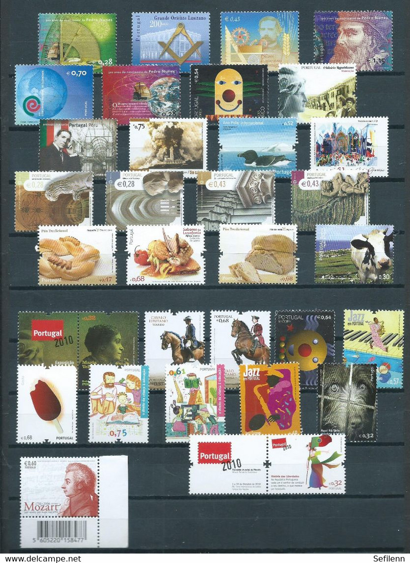 Portugal selection EURO postage stamps (2002-2010) MNH/Postfris/Neuf sans charniere(D-124)