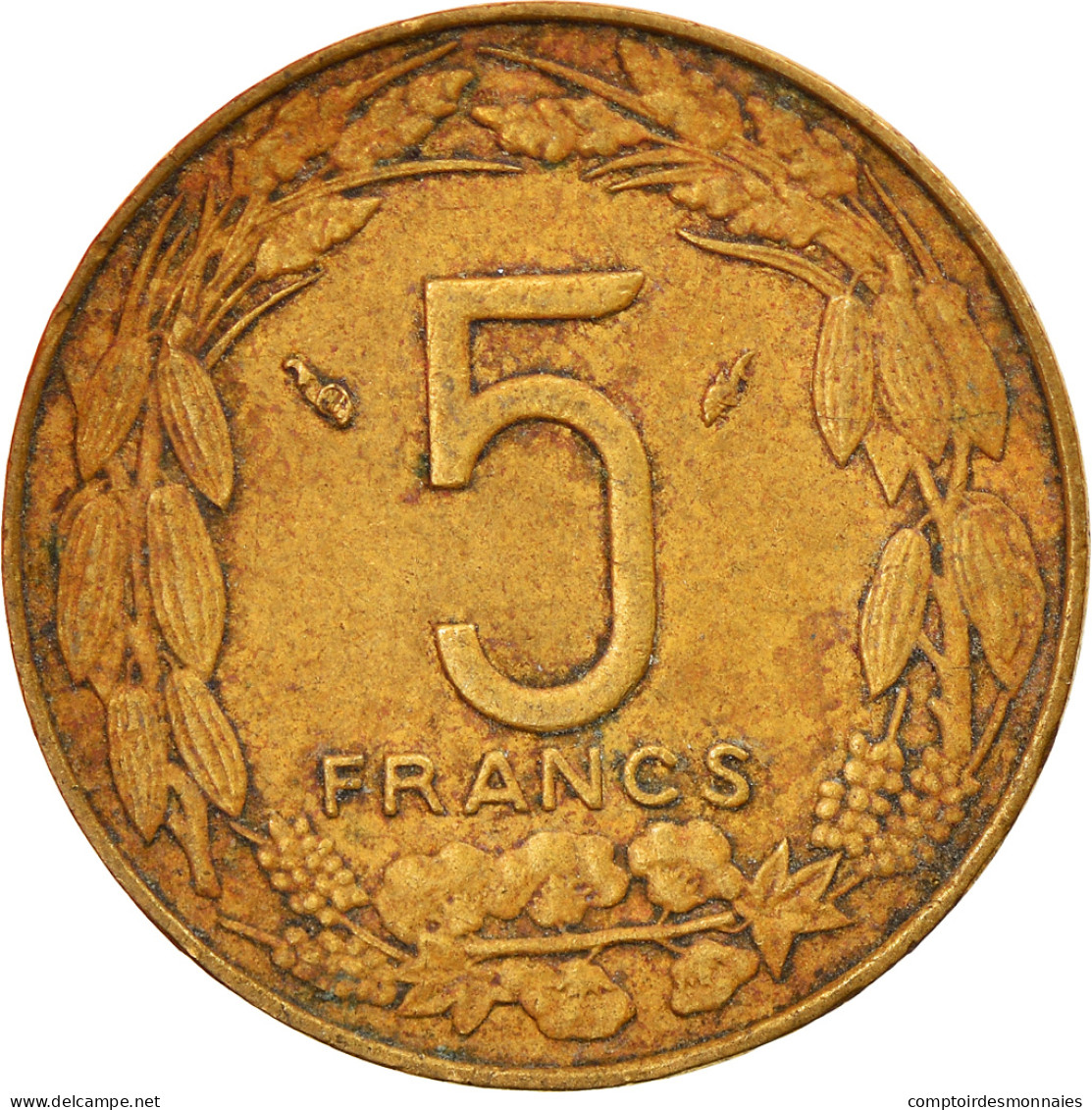 Monnaie, West African States, 5 Francs, 1978, TTB, Aluminum-Nickel-Bronze, KM:2a - Camerun