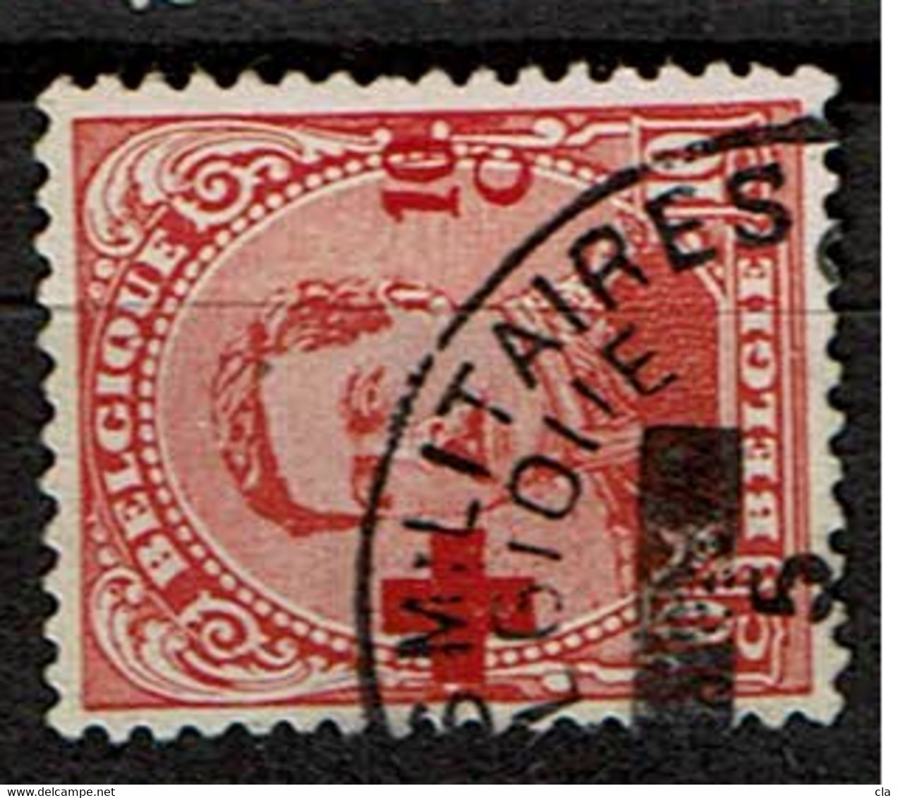 153  Obl  Postes Militaires  10 - 1918 Croix-Rouge