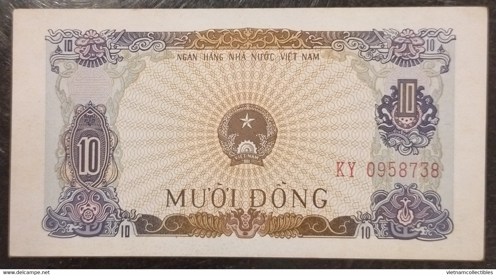 Viet Nam Vietnam 10 Dong UNC Banknote Note 1976 - Pick # 82 / 02 Photos - Vietnam