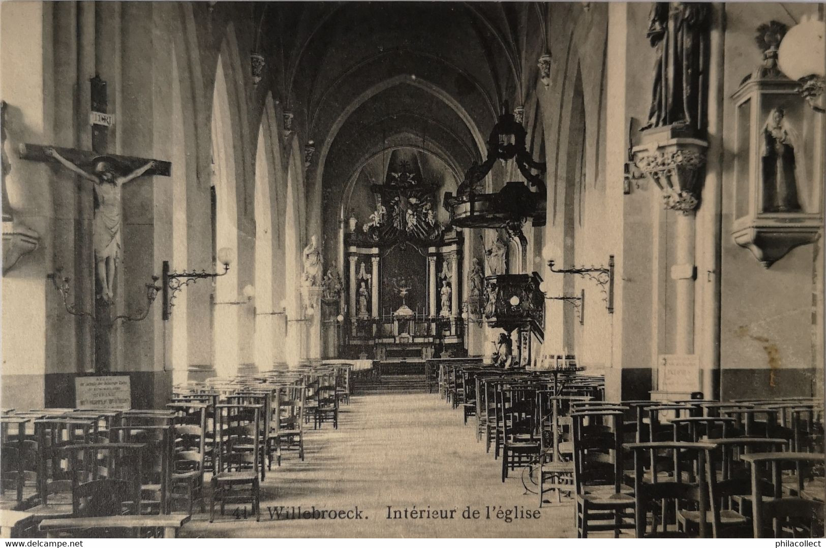 Willebroek - Willebroeck //  Interieur De L'Eglise 1912 - Willebroek