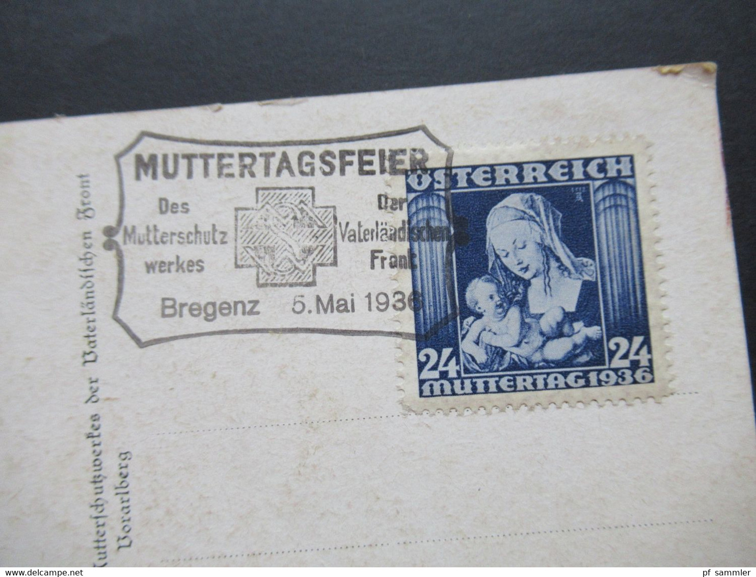 Österreich 1935 Künstler AK Das Größte, Das Uns Auf Der Welt Gegeben,ist Die Mutter SST Muttertagsfeier Mutterschutzwerk - Brieven En Documenten