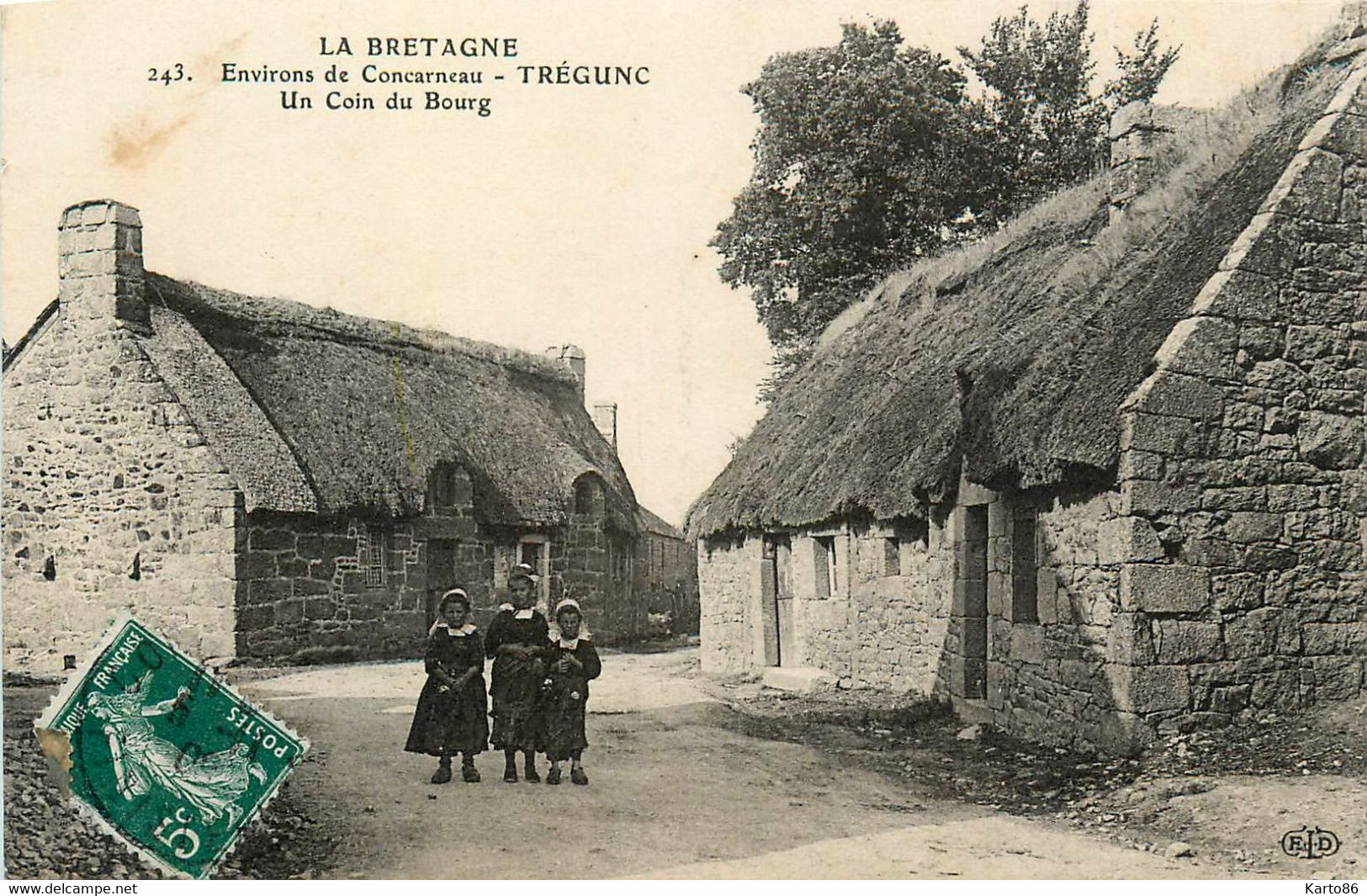 Trégunc * Un Coin Du Bourg * Rue Du Village * Enfants - Trégunc