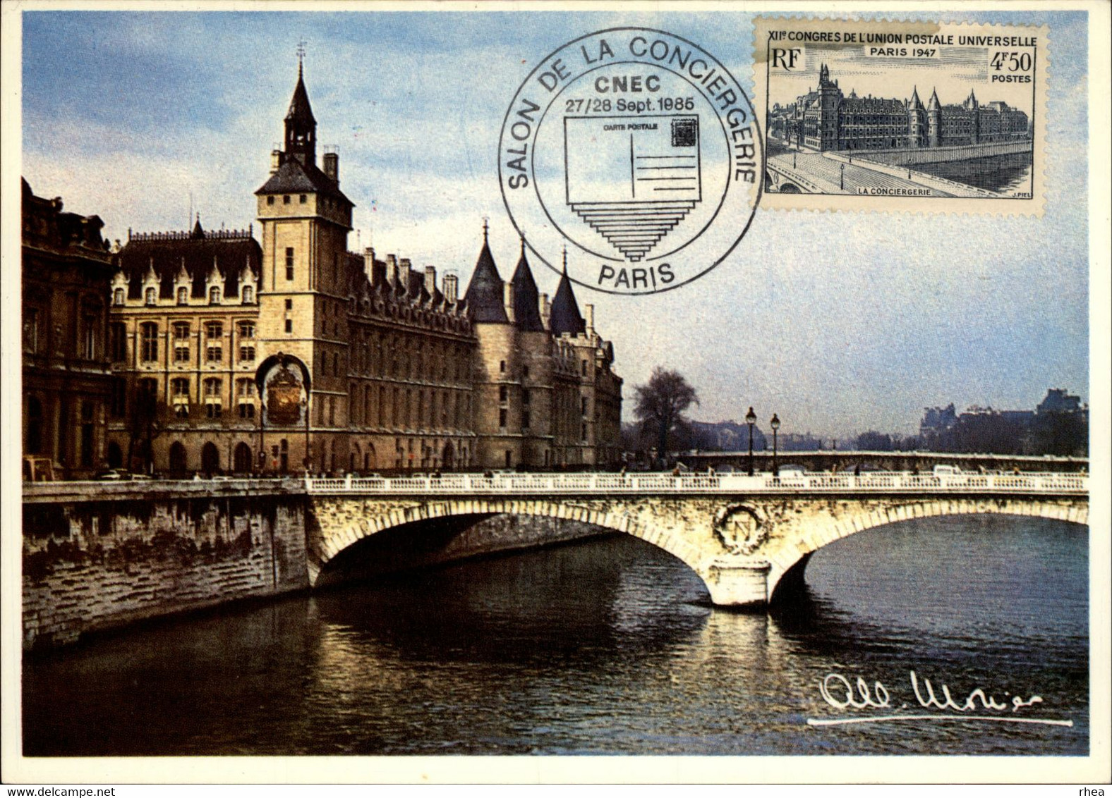 SALONS DE COLLECTIONS - Salon De La Conciergerie - Salon De Cartes Postales - Paris - Photo De Monier - 1985 - Bourses & Salons De Collections