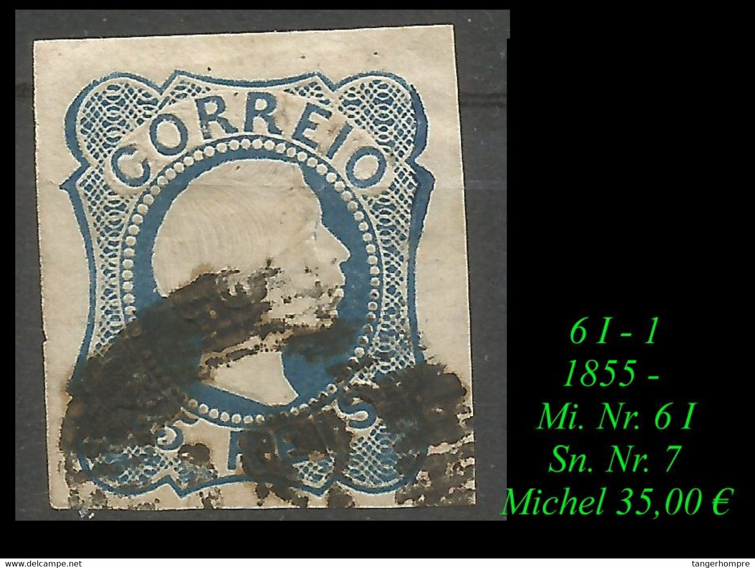 1855 - Mi. Nr. 6-I - Sn. Nr. 6 - Used Stamps