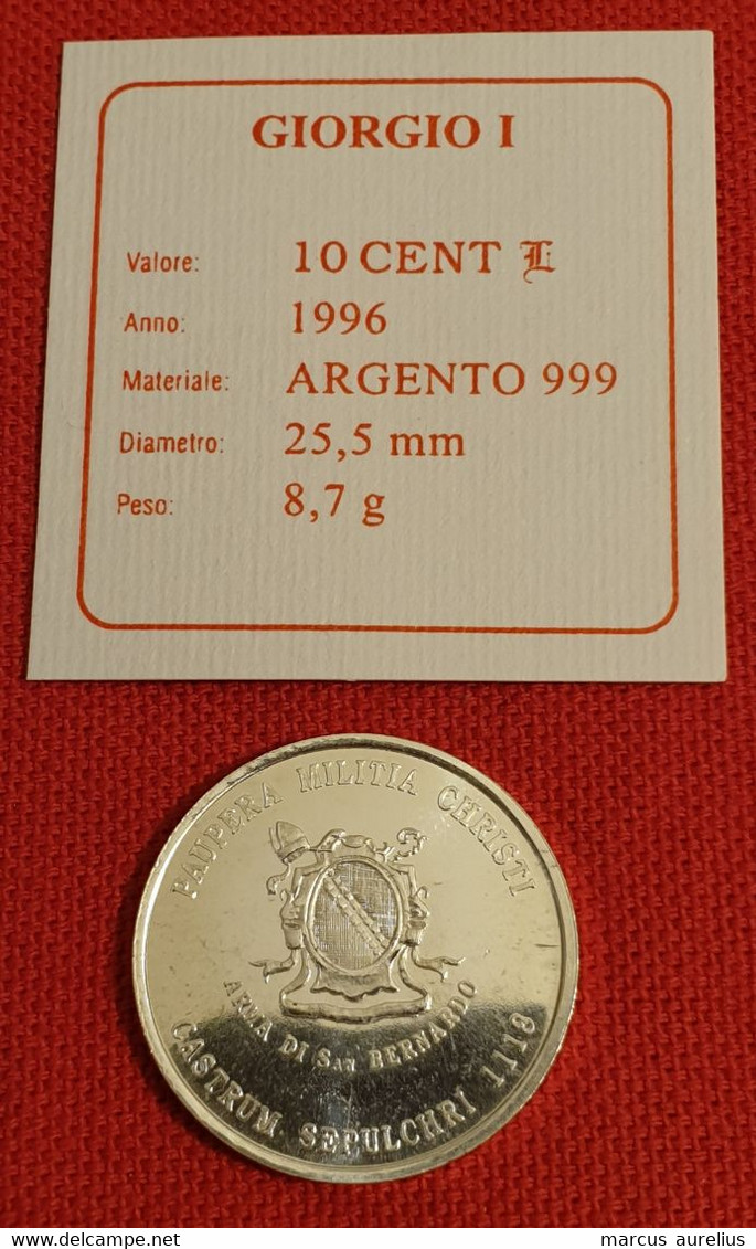 Seborga 10 Centesimi 1996 Ag, Silver - Other & Unclassified