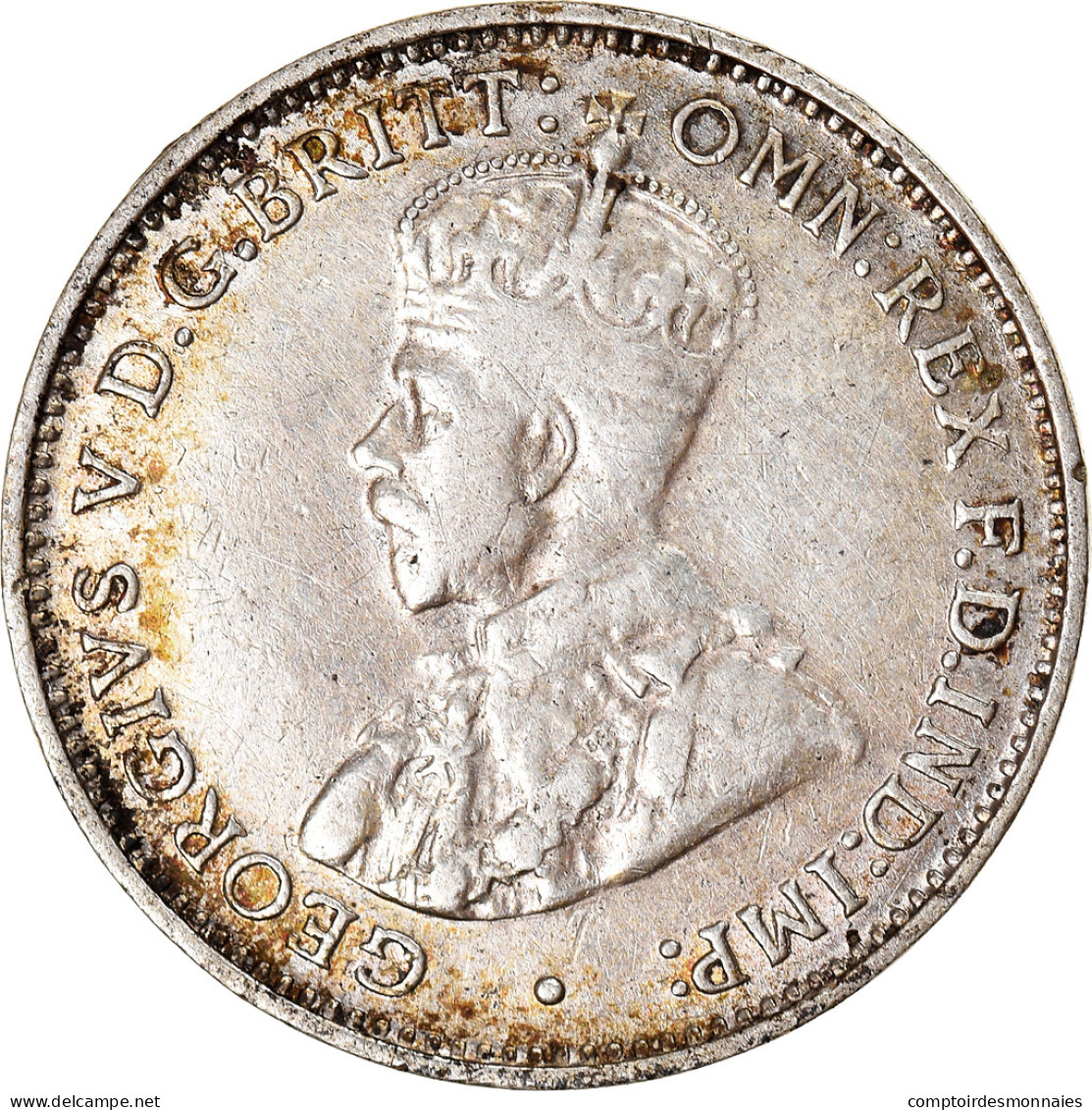 Monnaie, Australie, George V, Threepence, 1935, TTB, Argent, KM:24 - Threepence