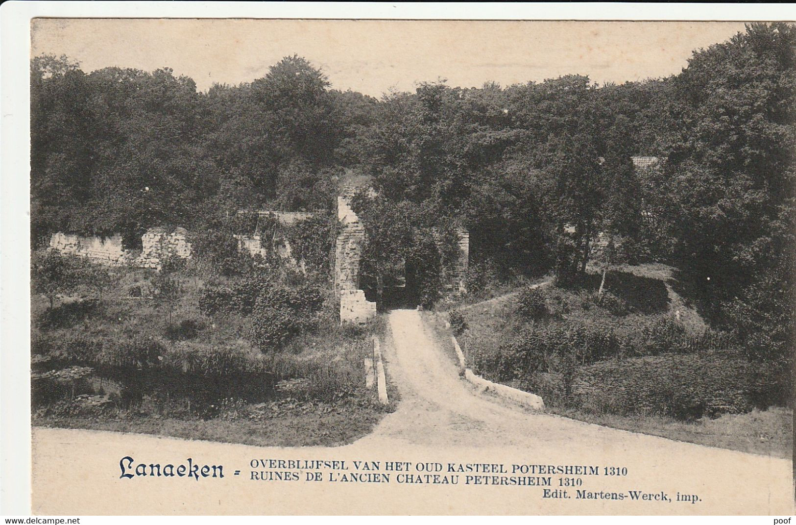 Lanaeken / Lanaken : Overblijfsel Van Het Oud Kasteel Petersheim 1310 - Lanaken