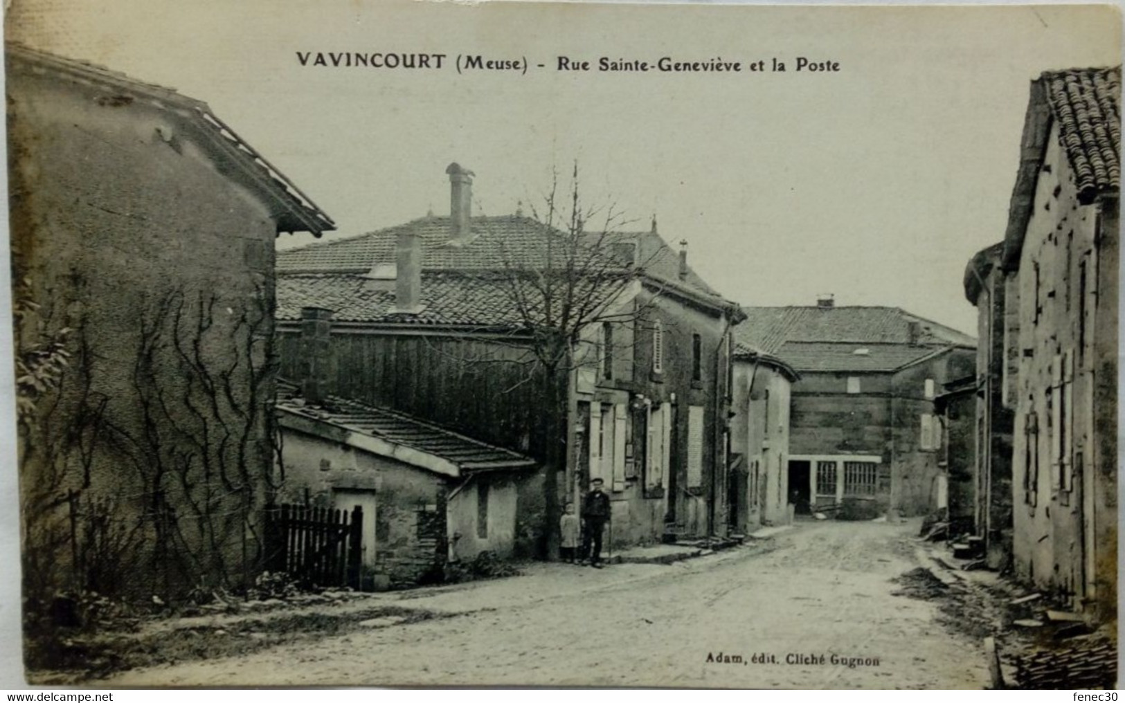 55 / Vavincourt (Meuse) Rue Sainte Geneviève Et La Poste - Vavincourt