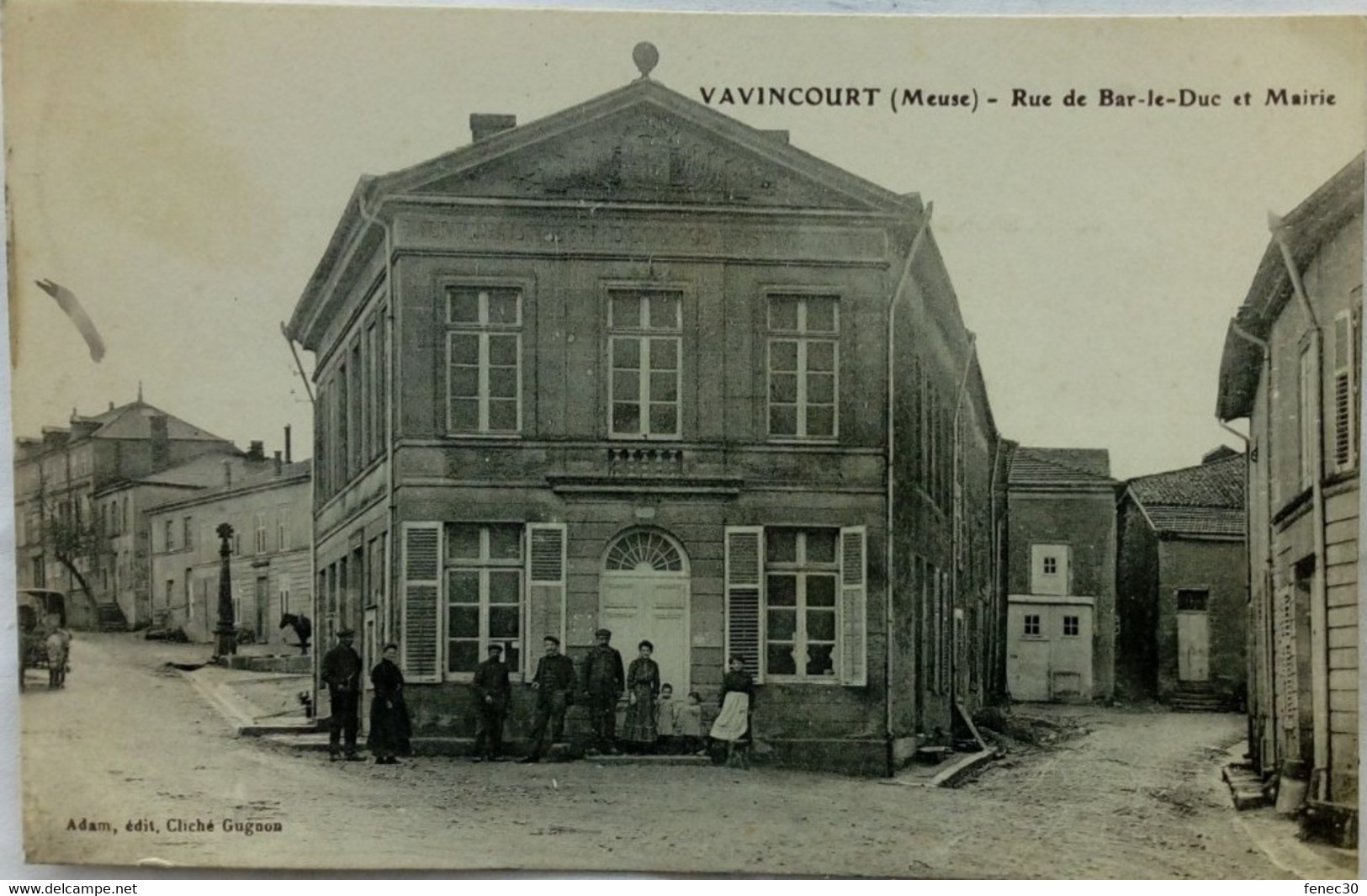 55 / Vavincourt (Meuse) Rue De Bar Le Duc Et Mairie - Vavincourt