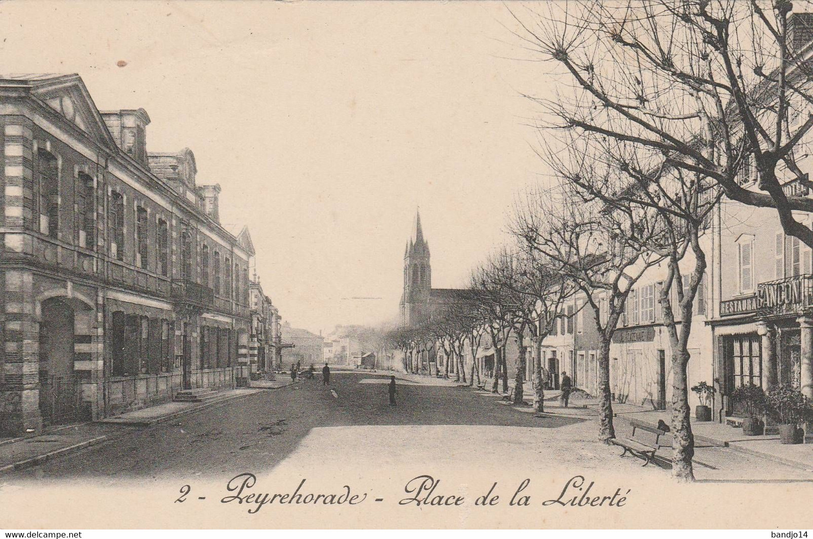 Peyrehorade- Place De La Liberté  - Scan Recto-verso - Peyrehorade