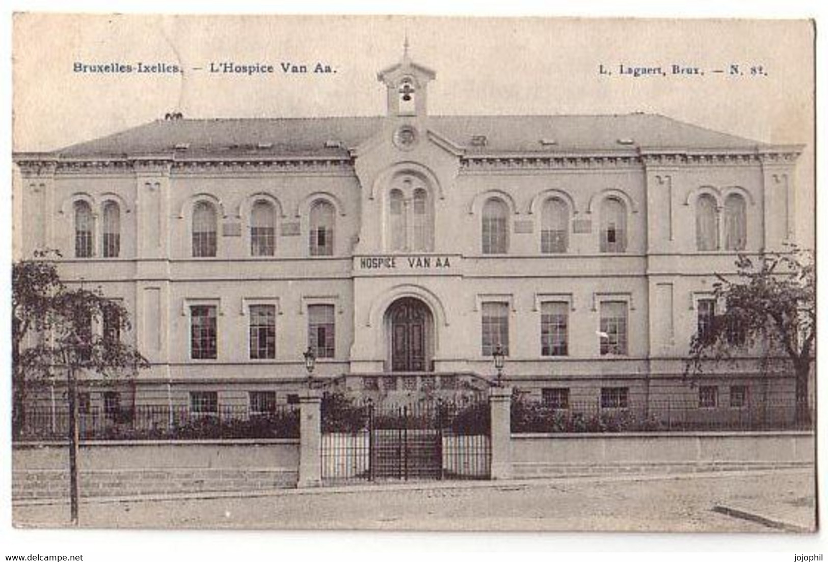 Bruxelles Ixelles - L'Hospice Van Aa - L. Lagaert - Circulé 1909 - Elsene - Ixelles