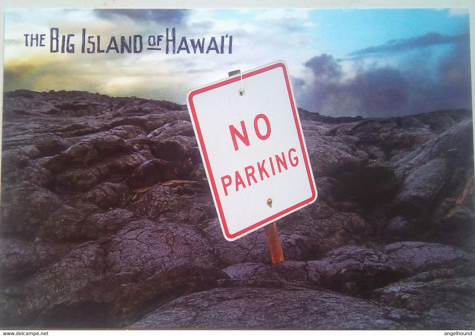 Lava Sign ( Map Of Hawaii On Reverse ) - Hawaï