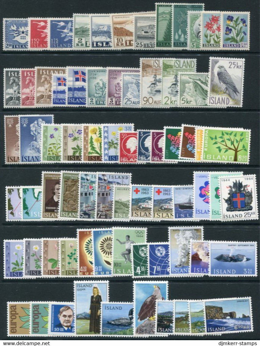 ICELAND 1956-66 Range Of Complete Issues  MNH / ** - Neufs