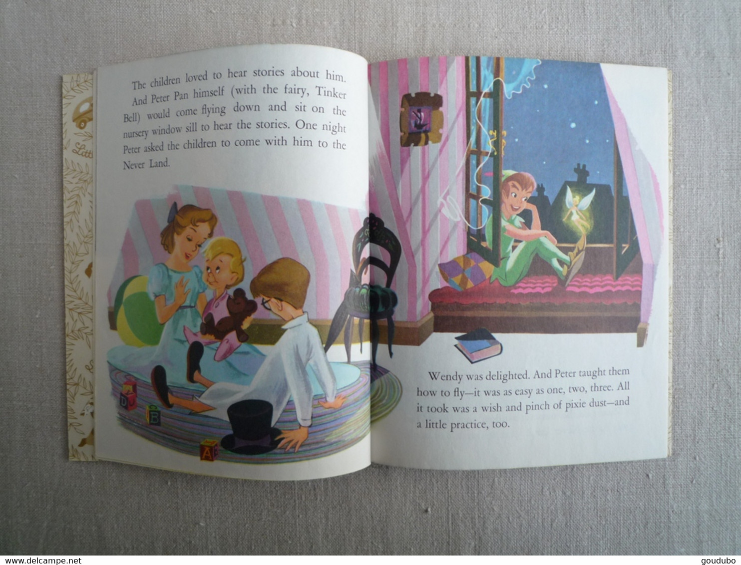 Walt Disney's Peter Pan And Wendy Golden Book 1978 Annie North Bedford Eyvind Earle. - Sonstige & Ohne Zuordnung