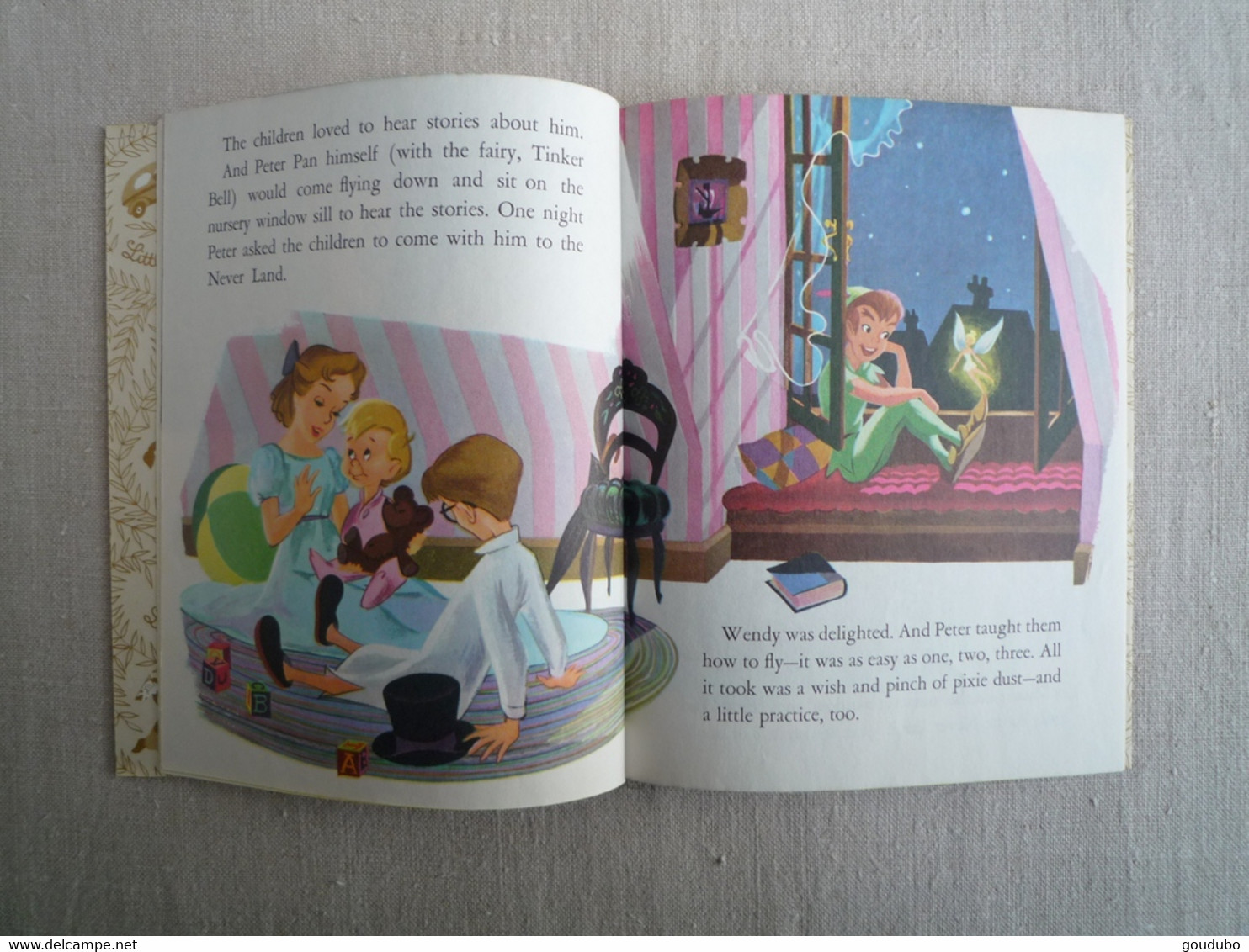 Walt Disney's Peter Pan And Wendy Golden Book 1978 Annie North Bedford Eyvind Earle. - Other & Unclassified