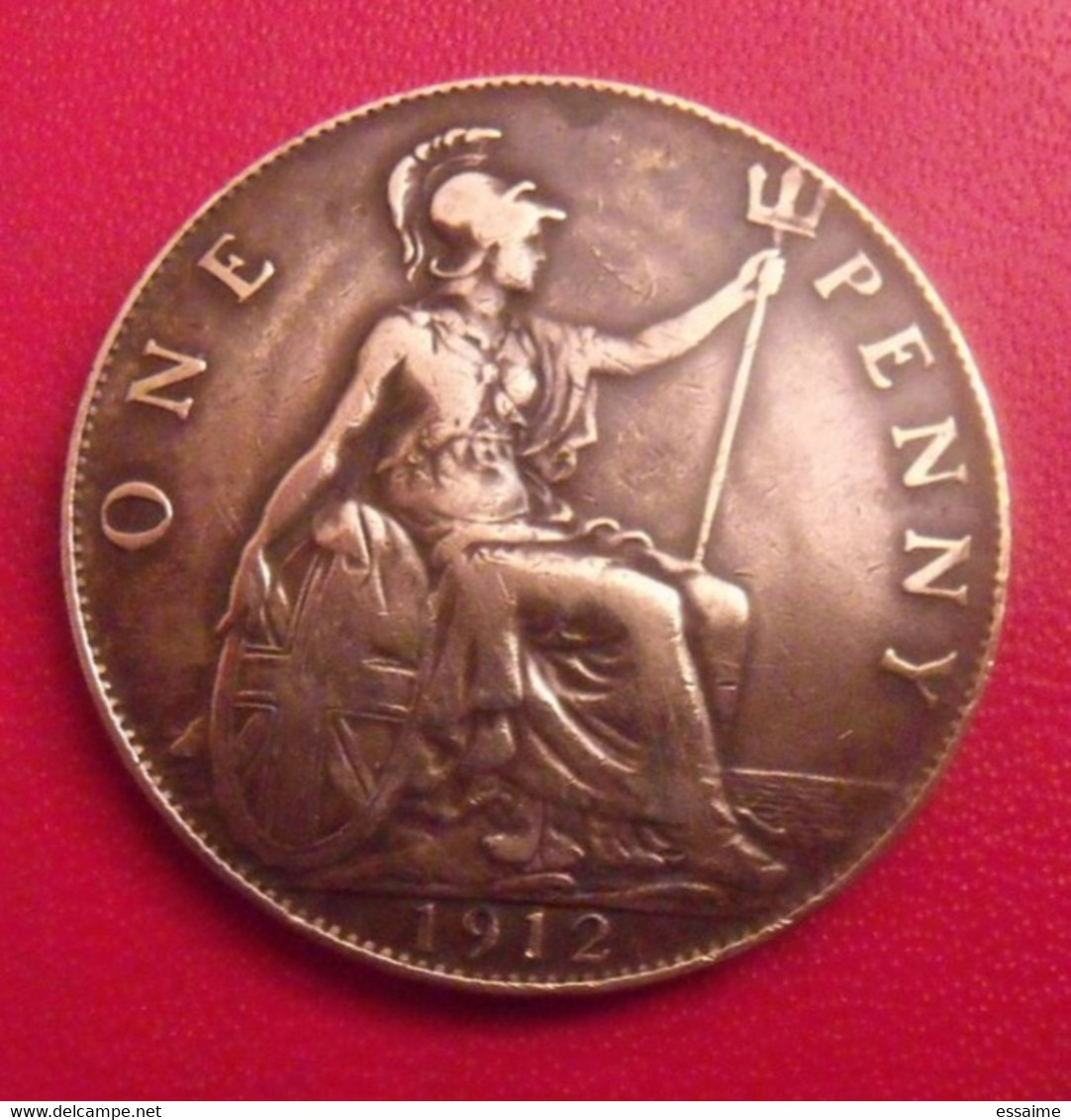 Grande-Bretagne. 1 One Penny 1912. Georges V - Andere & Zonder Classificatie