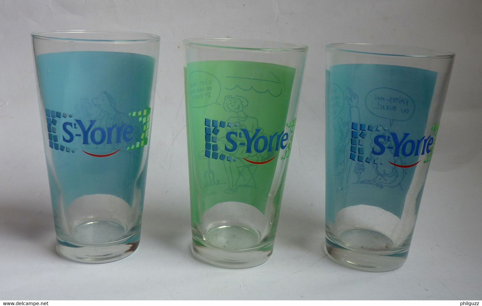 3 Verres WOLINSKY VICHY ST YORRE - VERRE - 2000 - Arte Della Tavola