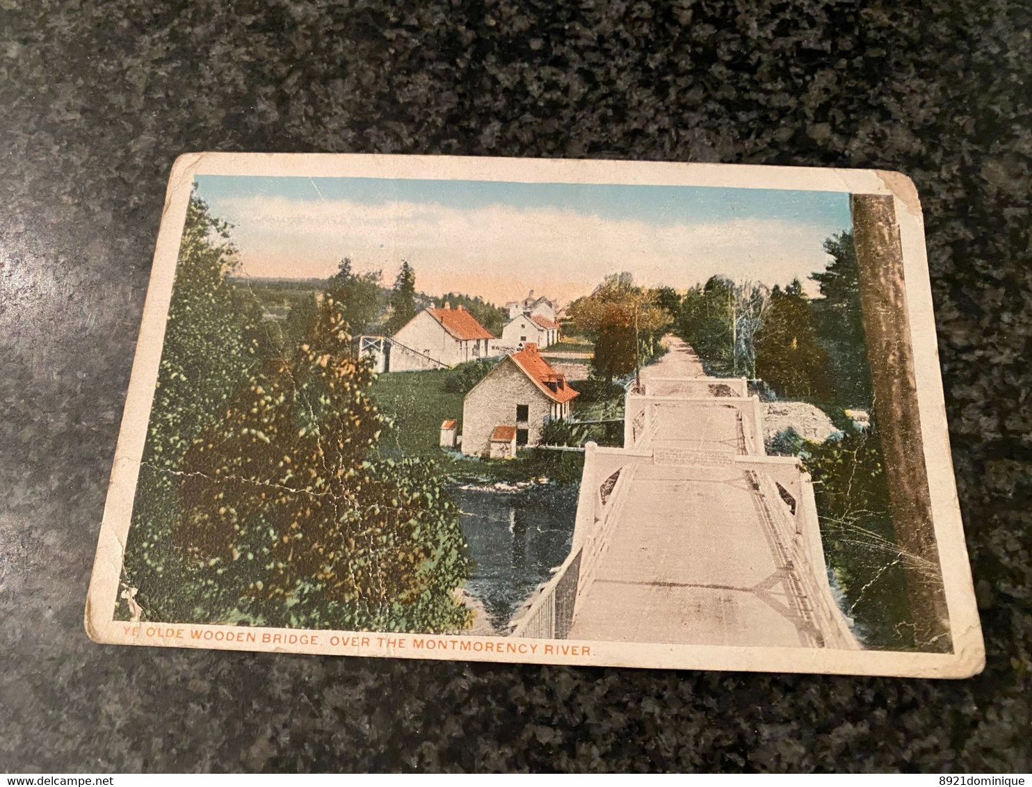 Quebec - Olde Wooden Bridge Over The Montmorency River - Used 1918 - Chutes Montmorency