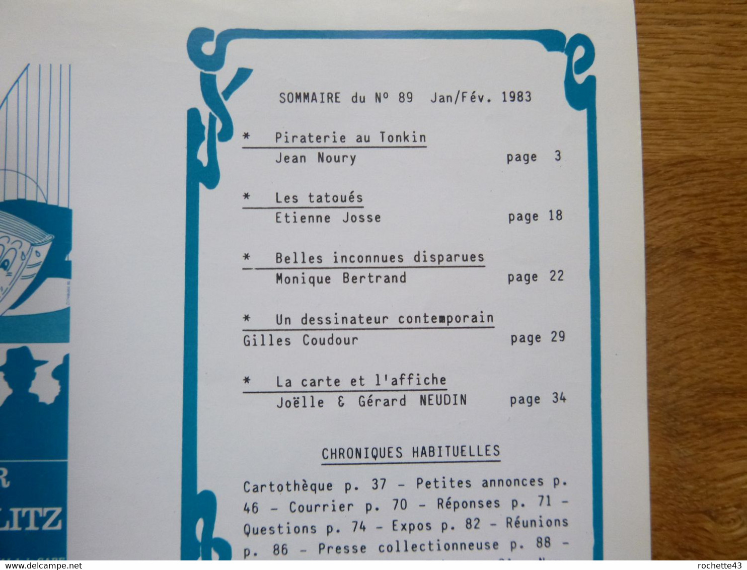 Magazine Cartes Postales Et Collections 1983 N° 89 - Pitates Au Tonkin - Tatouage - French