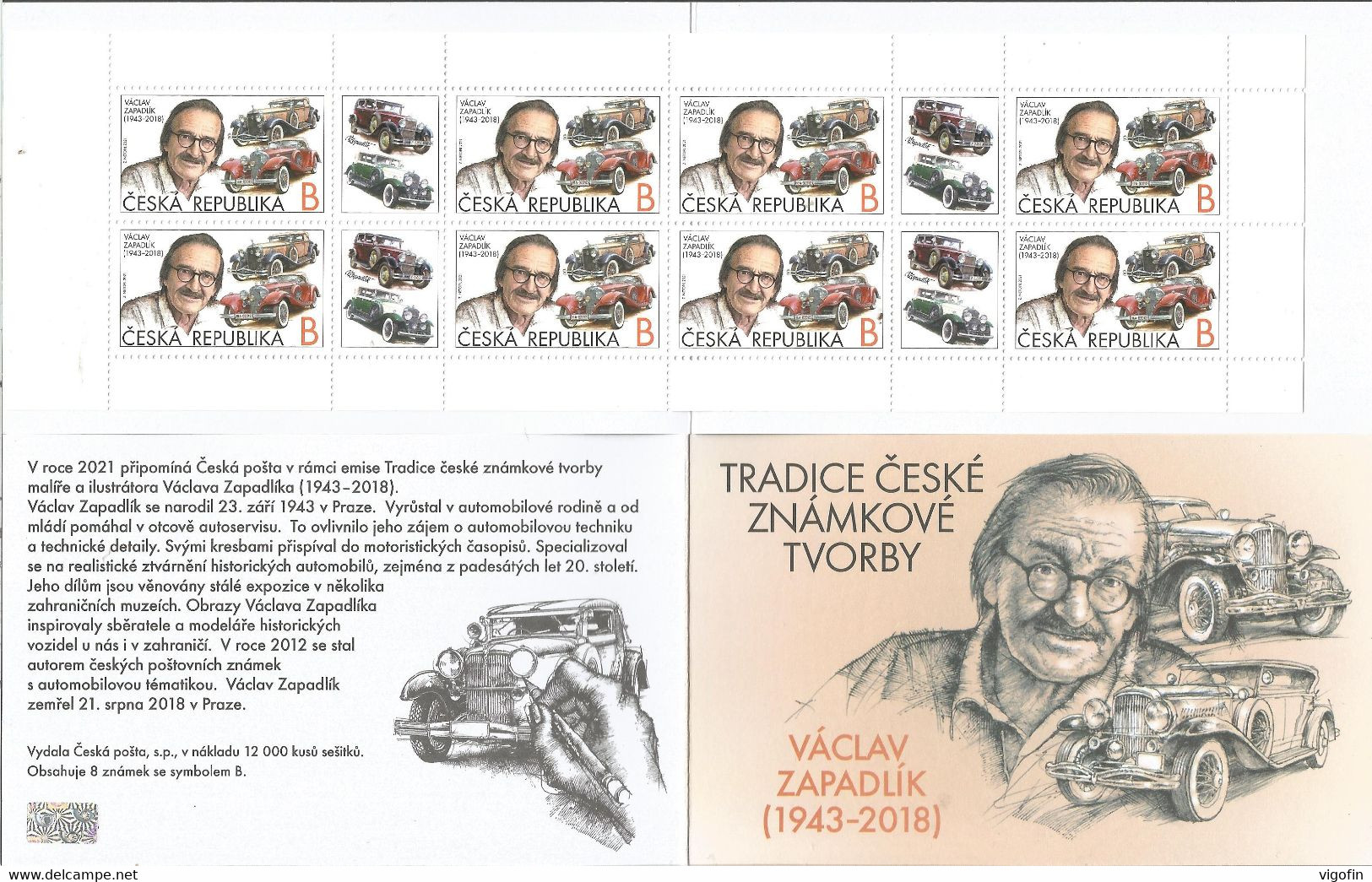 CZ 2021-1104 The Tradition Of The Czech Stamp, CZECH, BOOKLET, MNH - Neufs