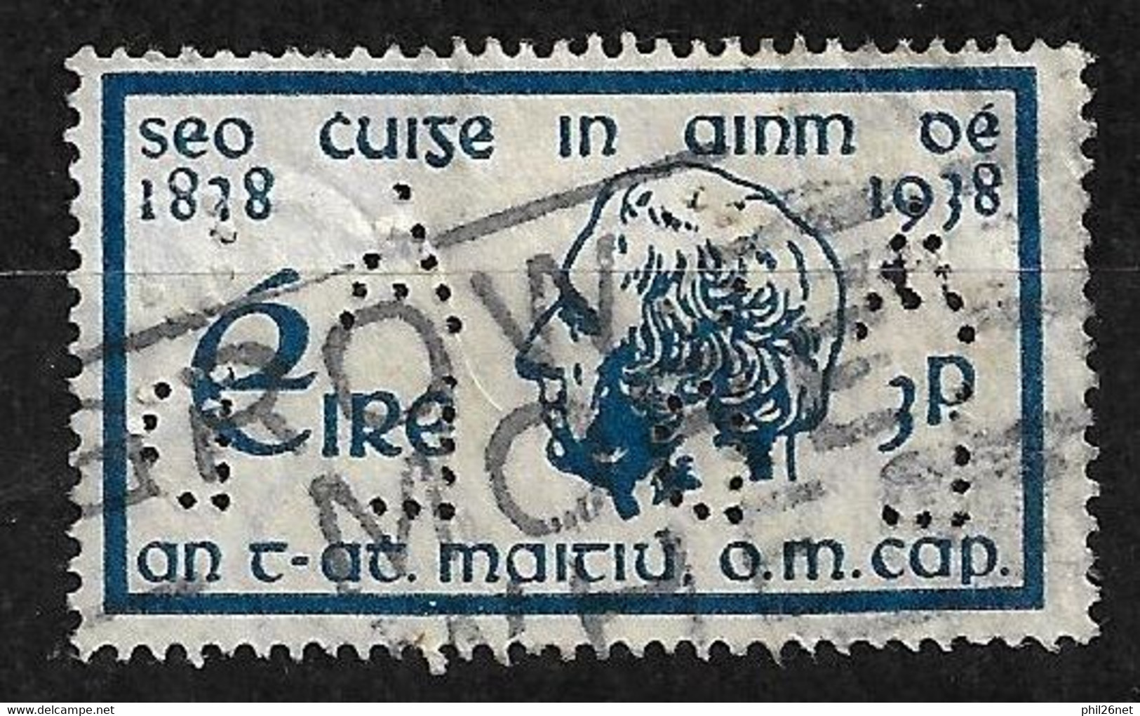 Irlande    N° 74 Perforé ACLD X 2  Oblitéré    B/TB       Voir Scans   - Used Stamps
