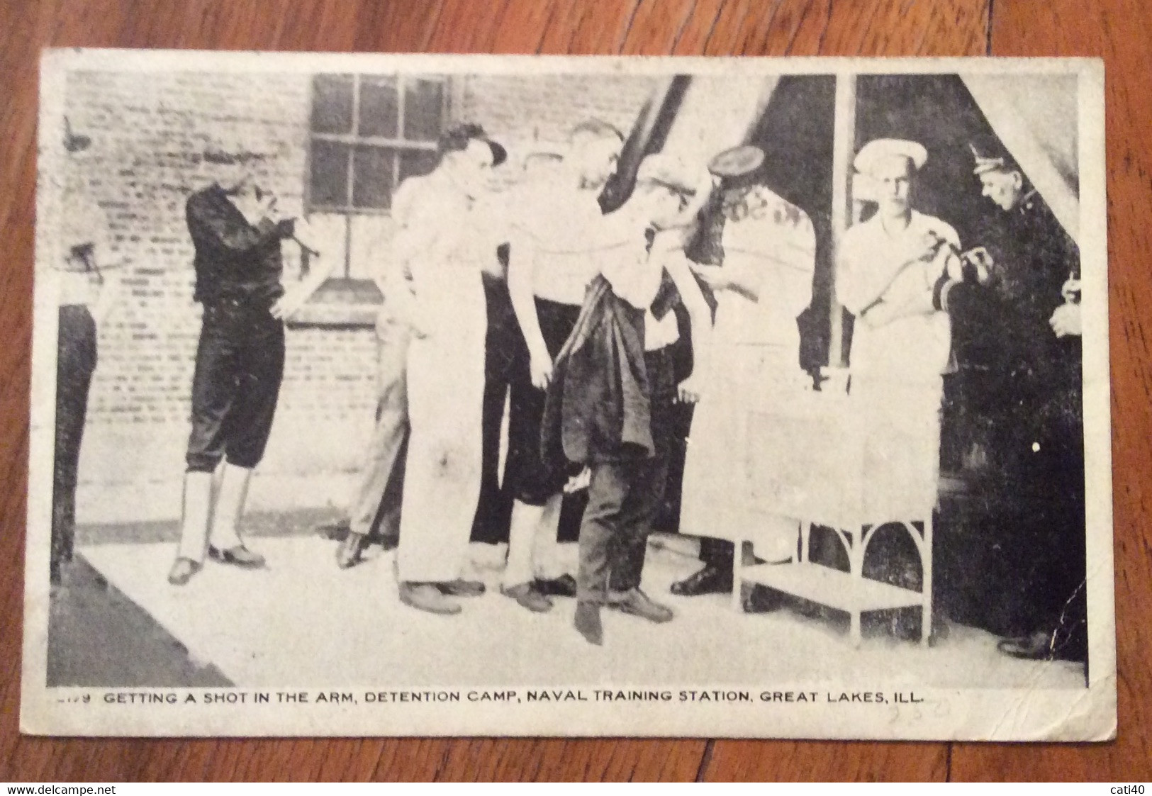 USA - GETTING A SHOT IN THE ARM ,DETENTION CAMP,NAVAL TRAINING STATION GREAT LAKES - VACCINAZIONE 1918 - Springfield – Missouri