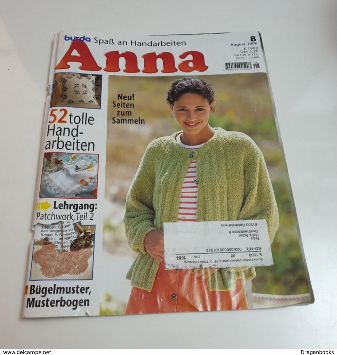 Anna 8/1996 - Sewing
