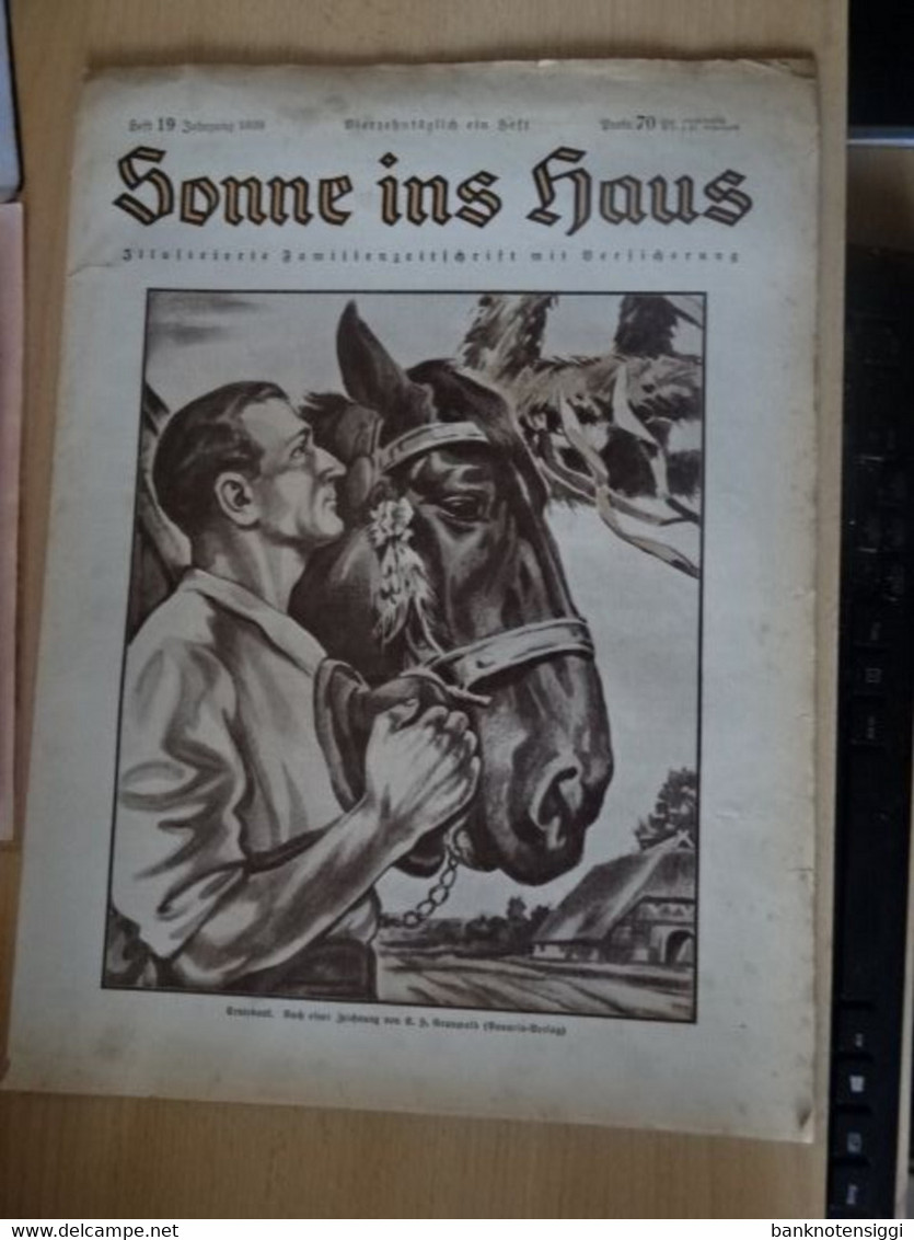Zeitung."Sonne Ins Haus "Heft 19. Jahrgang 1939 - Moda