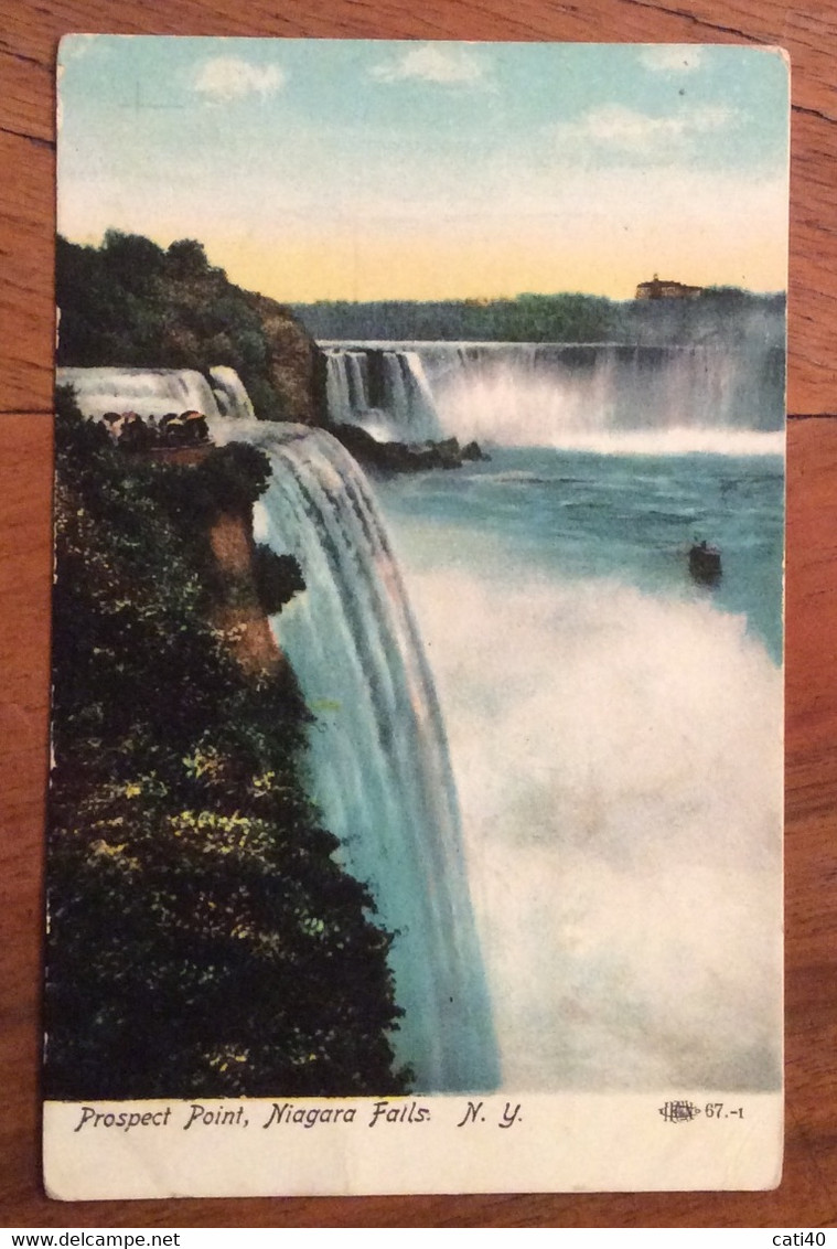 USA -  MONTROSE  25/6/1908 -  POST CARD NIAGARA FALLS TO  LENOXVILLE - Springfield – Missouri