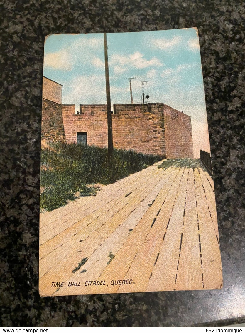 Quebec - Time Ball Citadel - Used Post Card - Québec - La Citadelle