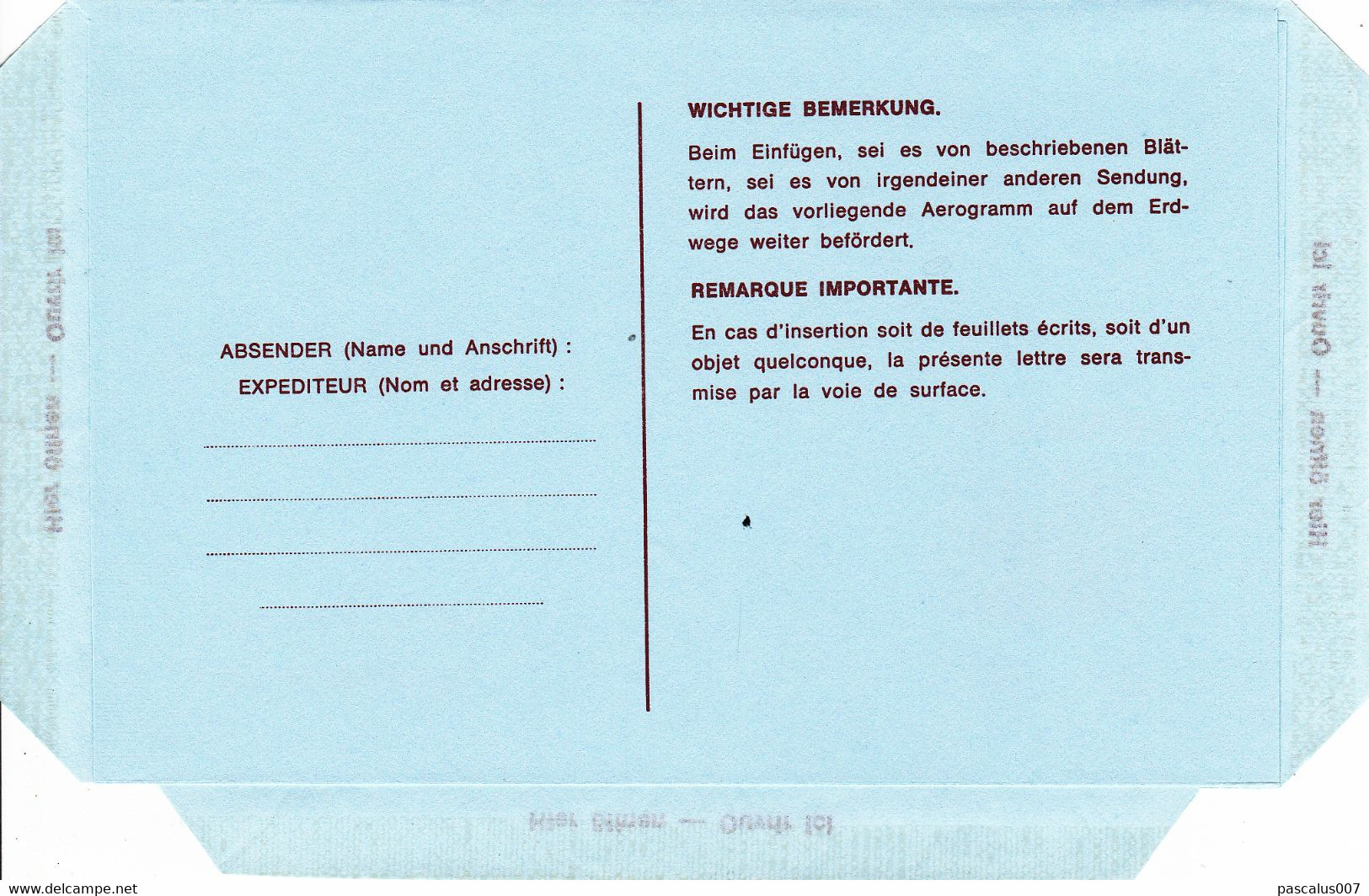 B01-309 P147-019IV - Entier Postal - Aérogramme N°19 IV (AF) Belgica 1982 17 F Représentation Du Cob 2074 Estafette. - Aerograms