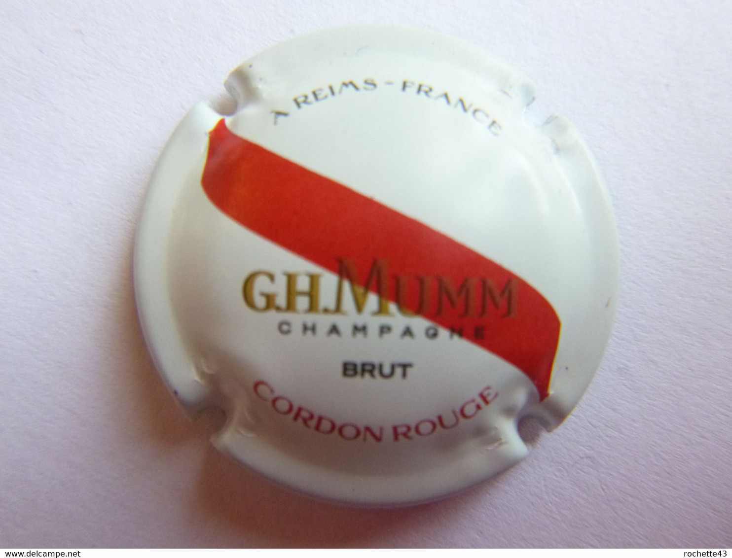 Plaque De Muselet Capsule - Champagne GH Mumm - Cordon Rouge Brut - Mumm GH