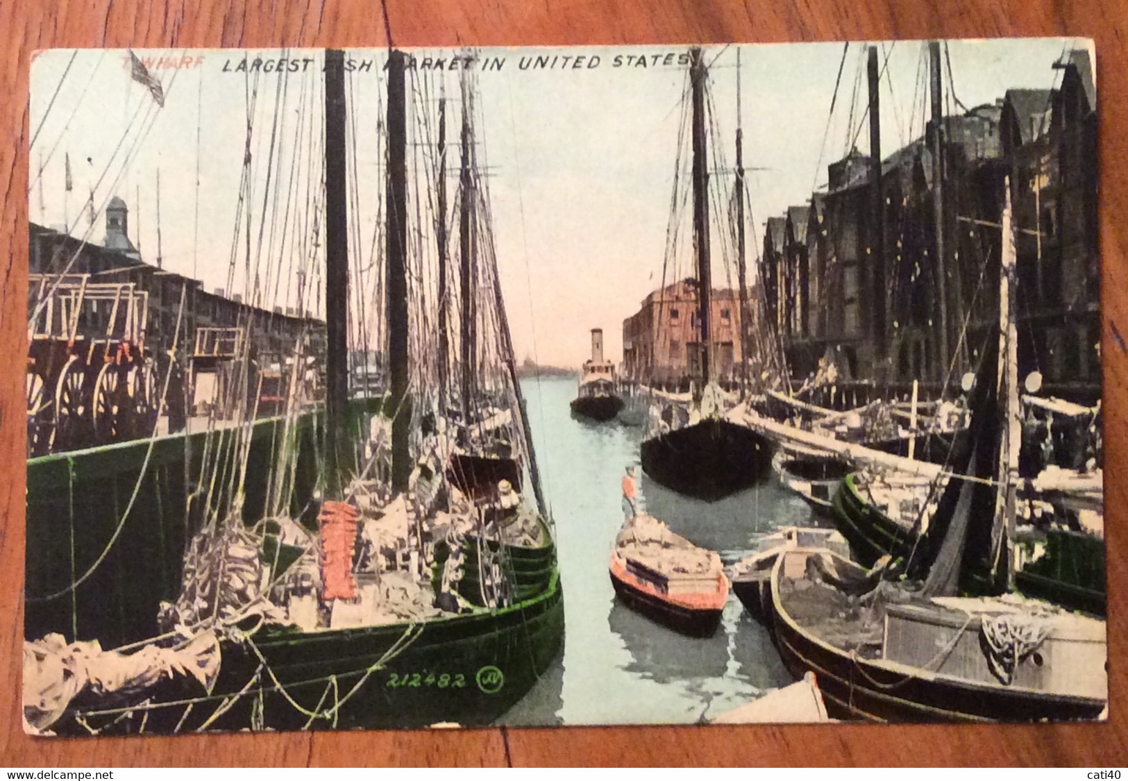 USA - LARGEST FISH MARKET IN UNITED STATES - POST CARD FROM BOSTON 10 JUL 1901 - BARCHE DEI PESCATORI - Fall River