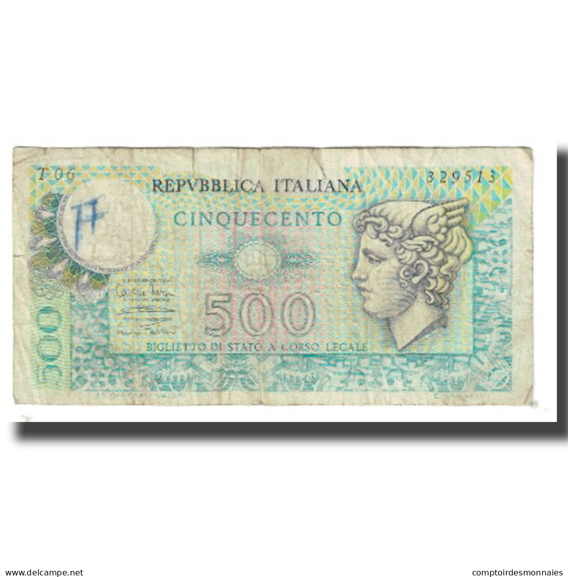 Billet, Italie, 500 Lire, KM:94, B+ - 500 Lire