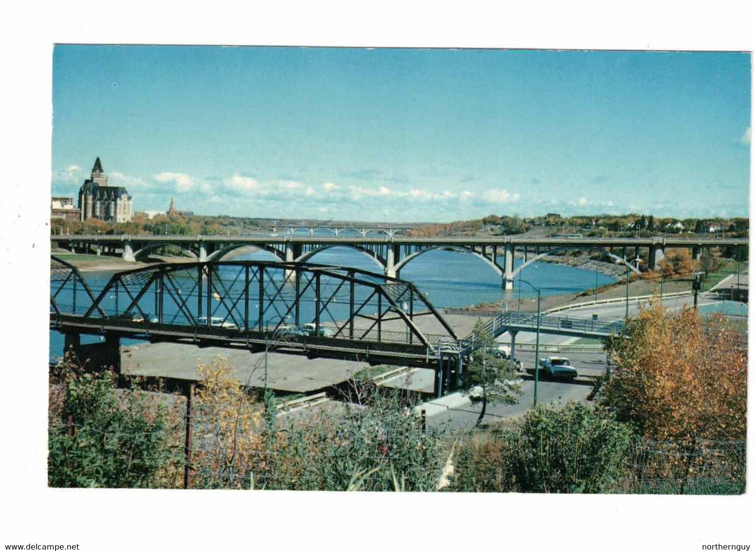 SASKATOON, Saskatchewan, Canada, The City Of Bridges, Old Chrome  Postcard - Saskatoon