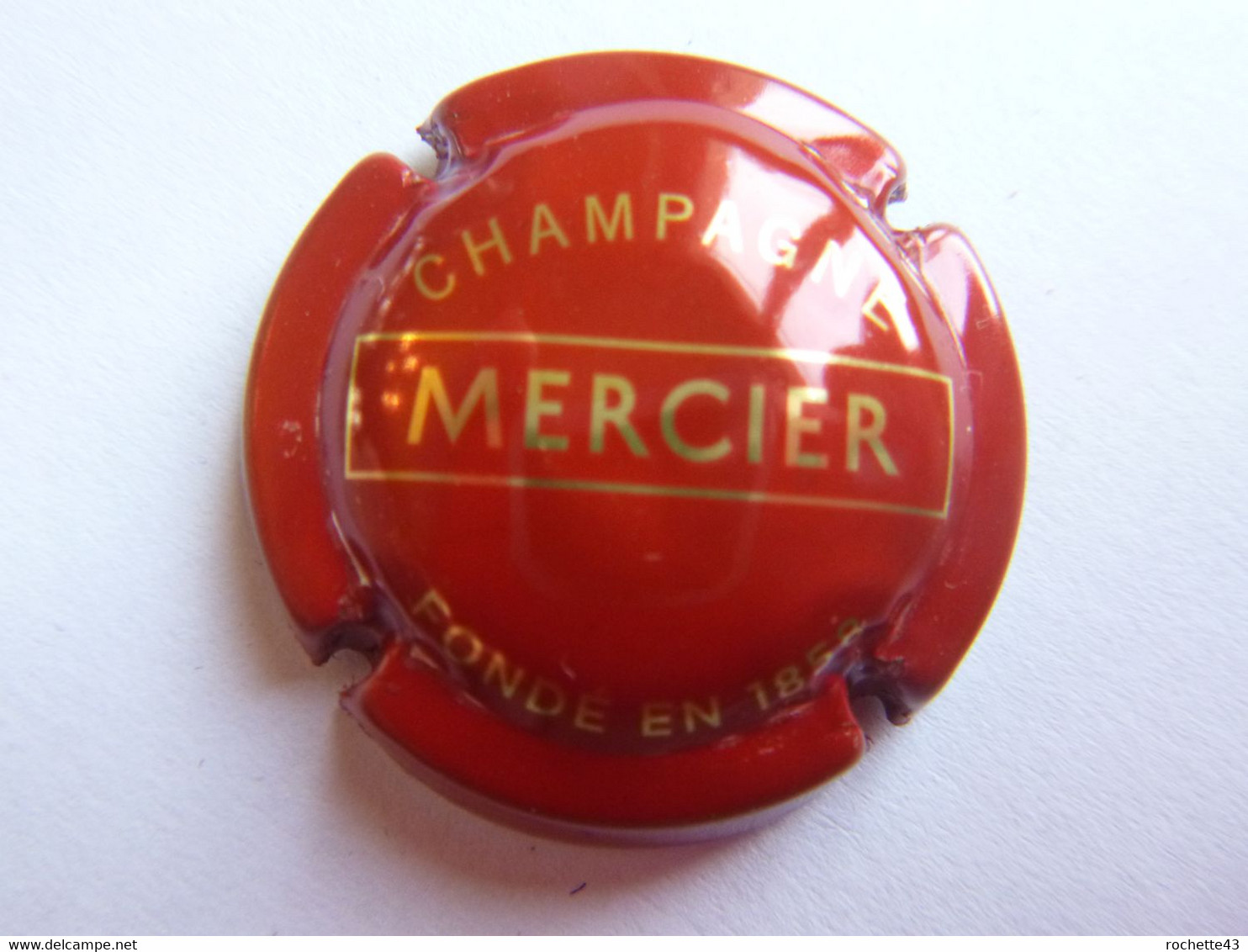 Plaque De Muselet Capsule Caps - Champagne Mercier Fondé En 1858 - Mercier